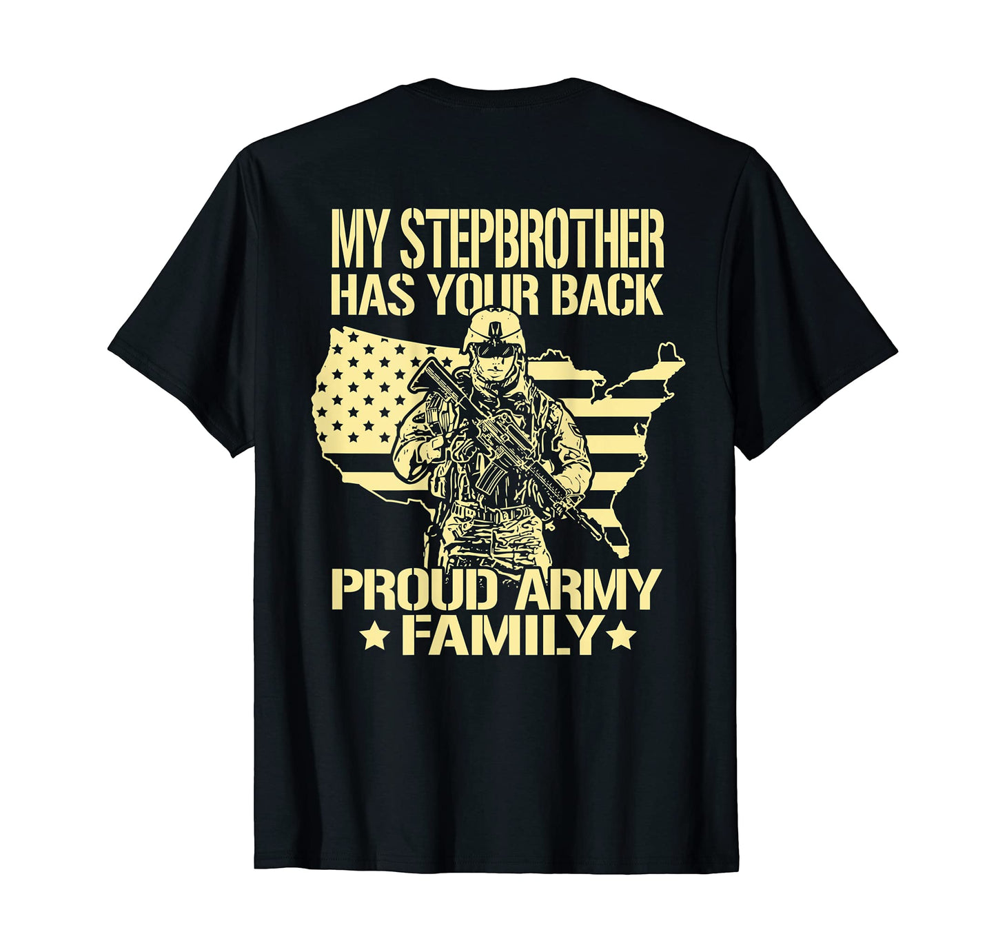 My Stepbrother Has Your Back Proud T-Shirt - Custom Art Print for Adults - T-Shirt, Sweatshirt, Hoodie