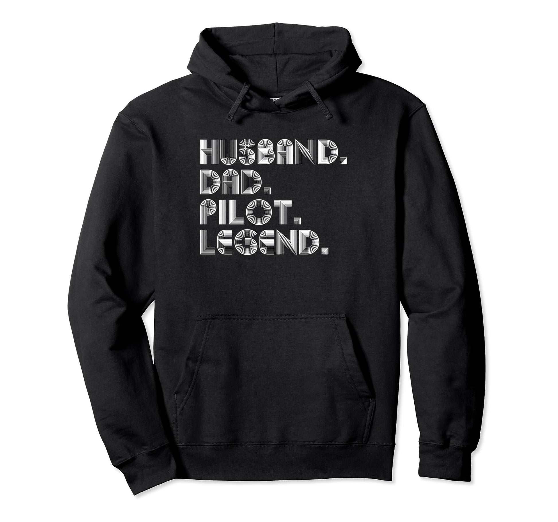 Husband Dad Pilot Funny Aviation Hoodie - Fun Novelty Design Men Women - T-Shirt, Sweatshirt, Hoodie