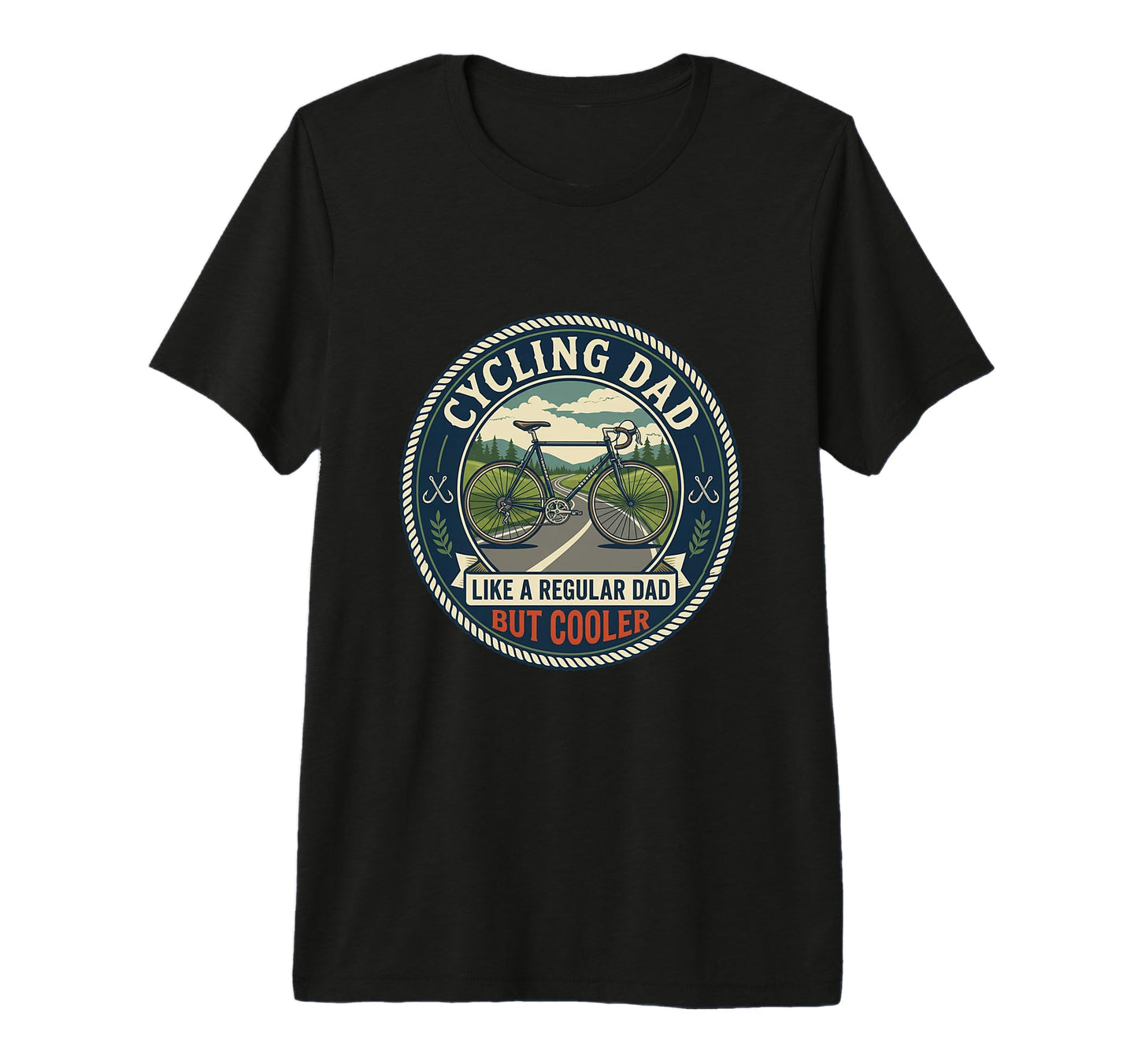 Mens Funny Cycling Dad Cyclist Road T-Shirt - Streetwear Style for Adults - T-Shirt, Sweatshirt, Hoodie