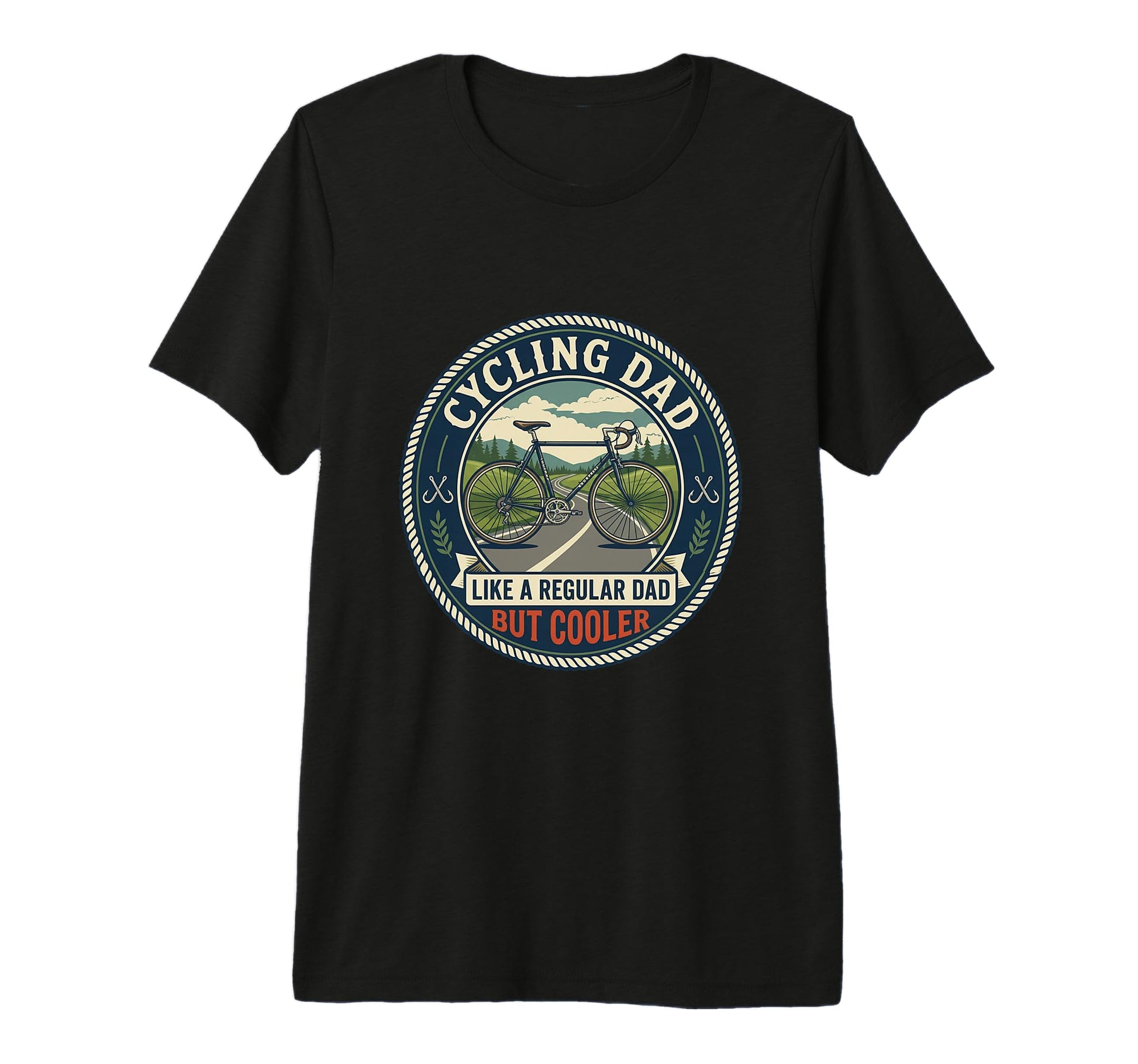 Mens Funny Cycling Dad Cyclist Road T-Shirt - Streetwear Style for Adults - T-Shirt, Sweatshirt, Hoodie