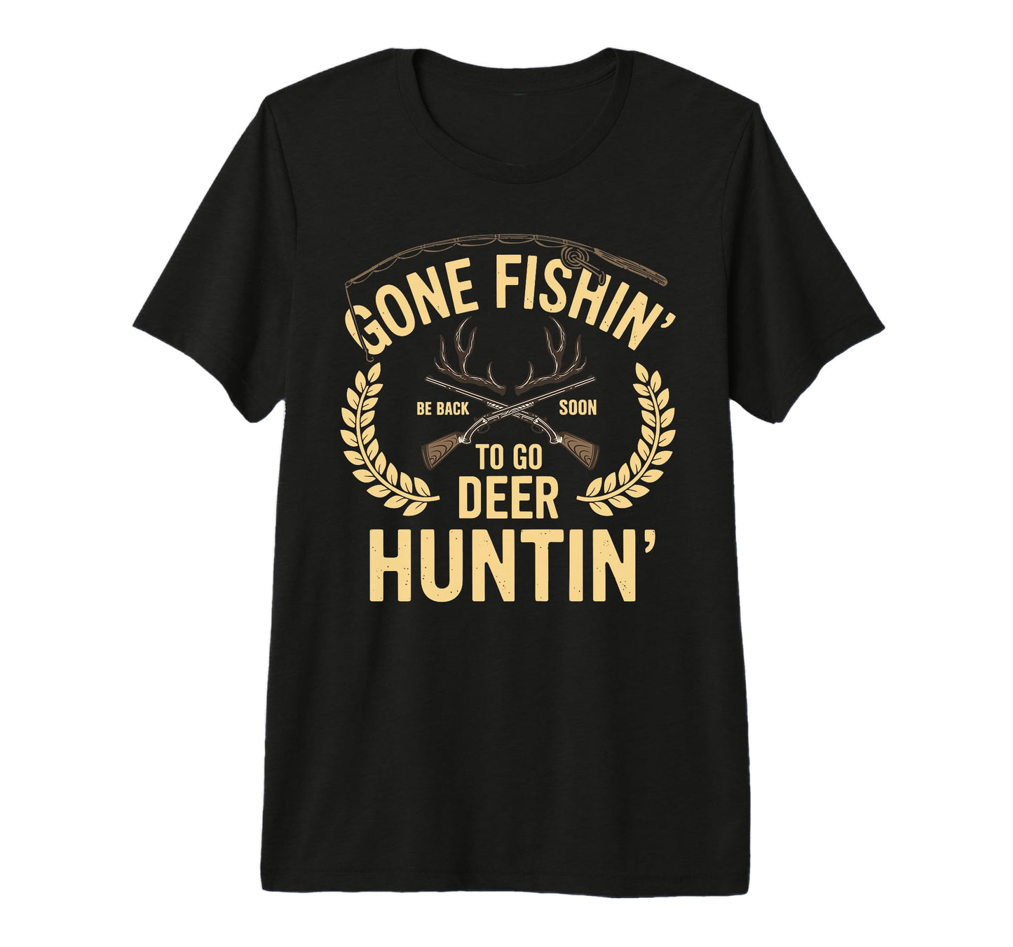 Gone Fishin Be Back Soon To Go T-Shirt - Casual Everyday Wear for Adults - T-Shirt, Sweatshirt, Hoodie