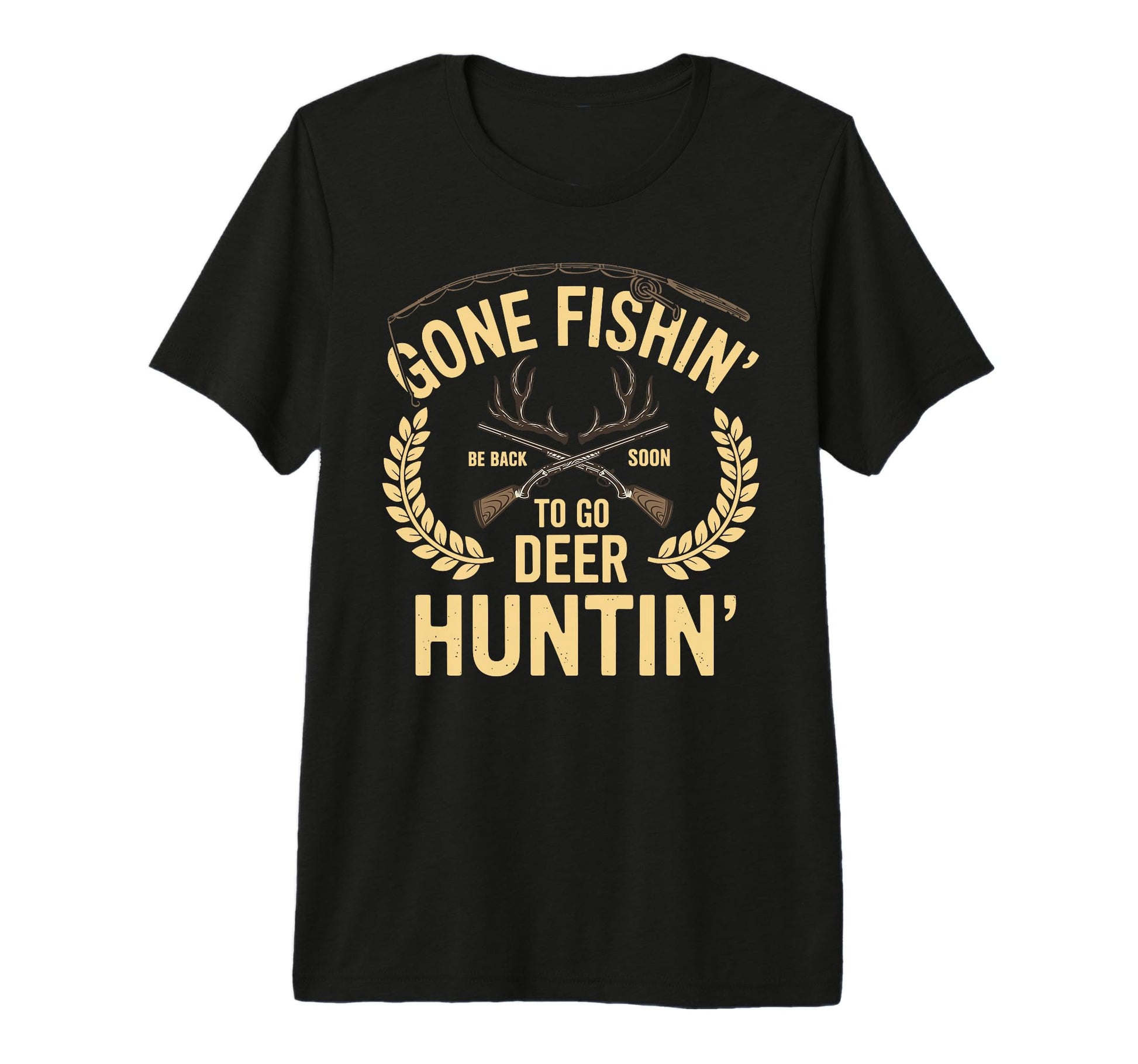 Gone Fishin Be Back Soon To Go T-Shirt - Casual Everyday Wear for Adults - T-Shirt, Sweatshirt, Hoodie