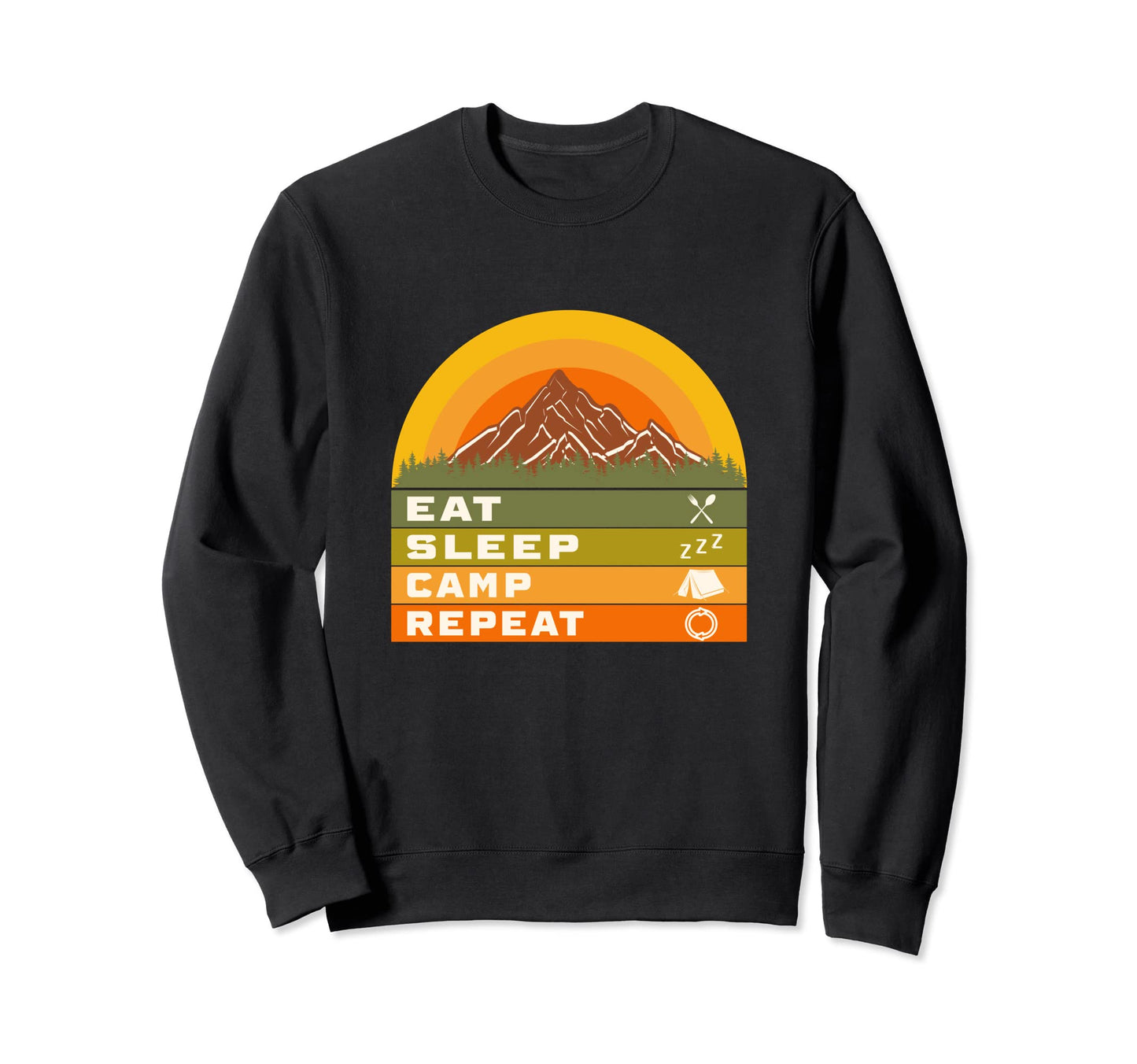 Camping Nature Wildlife Adventures Sweatshirt - Minimalist Print Unisex - T-Shirt, Sweatshirt, Hoodie