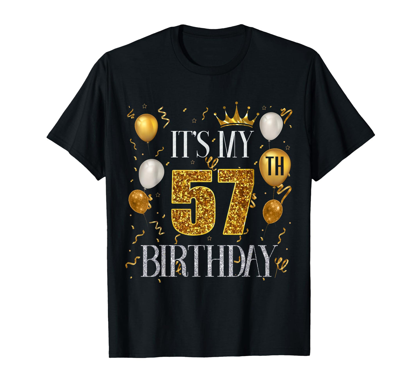 Its My 57Th Birthday Happy 1966 T-Shirt - Fun Novelty Design for Adults - T-Shirt, Sweatshirt, Hoodie