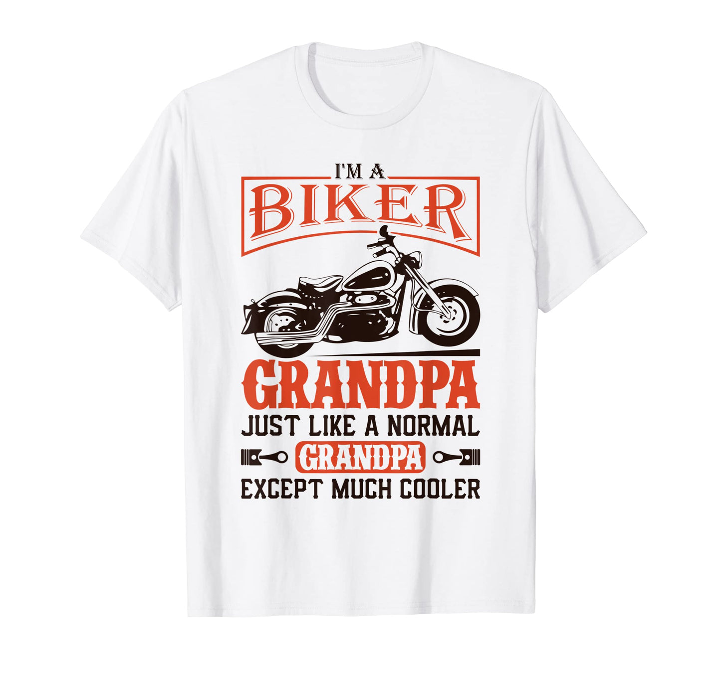 Mens Grandfather Biker Grandpa Much T-Shirt - Custom Art Print Men Women - T-Shirt, Sweatshirt, Hoodie