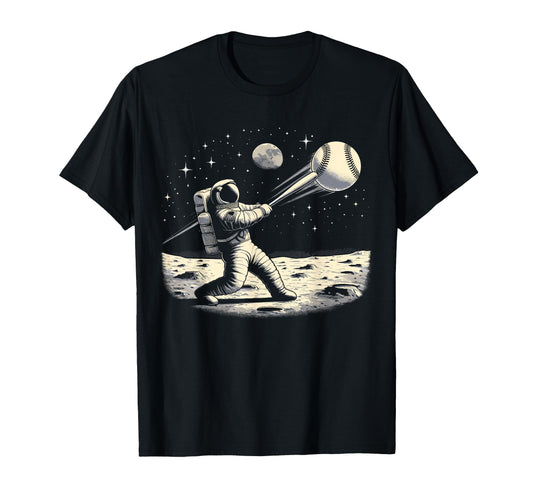 Astronaut Baseball Funny Space T-Shirt - Streetwear Style for Adults - T-Shirt, Sweatshirt, Hoodie