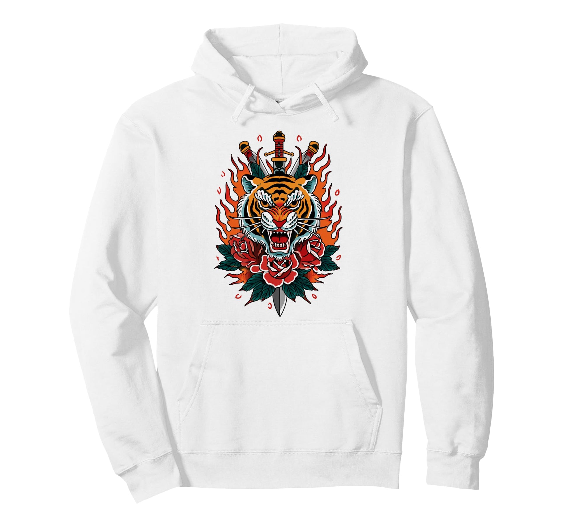 Grunge American Traditional Tattoo Art Hoodie - Streetwear Style Men Women - T-Shirt, Sweatshirt, Hoodie
