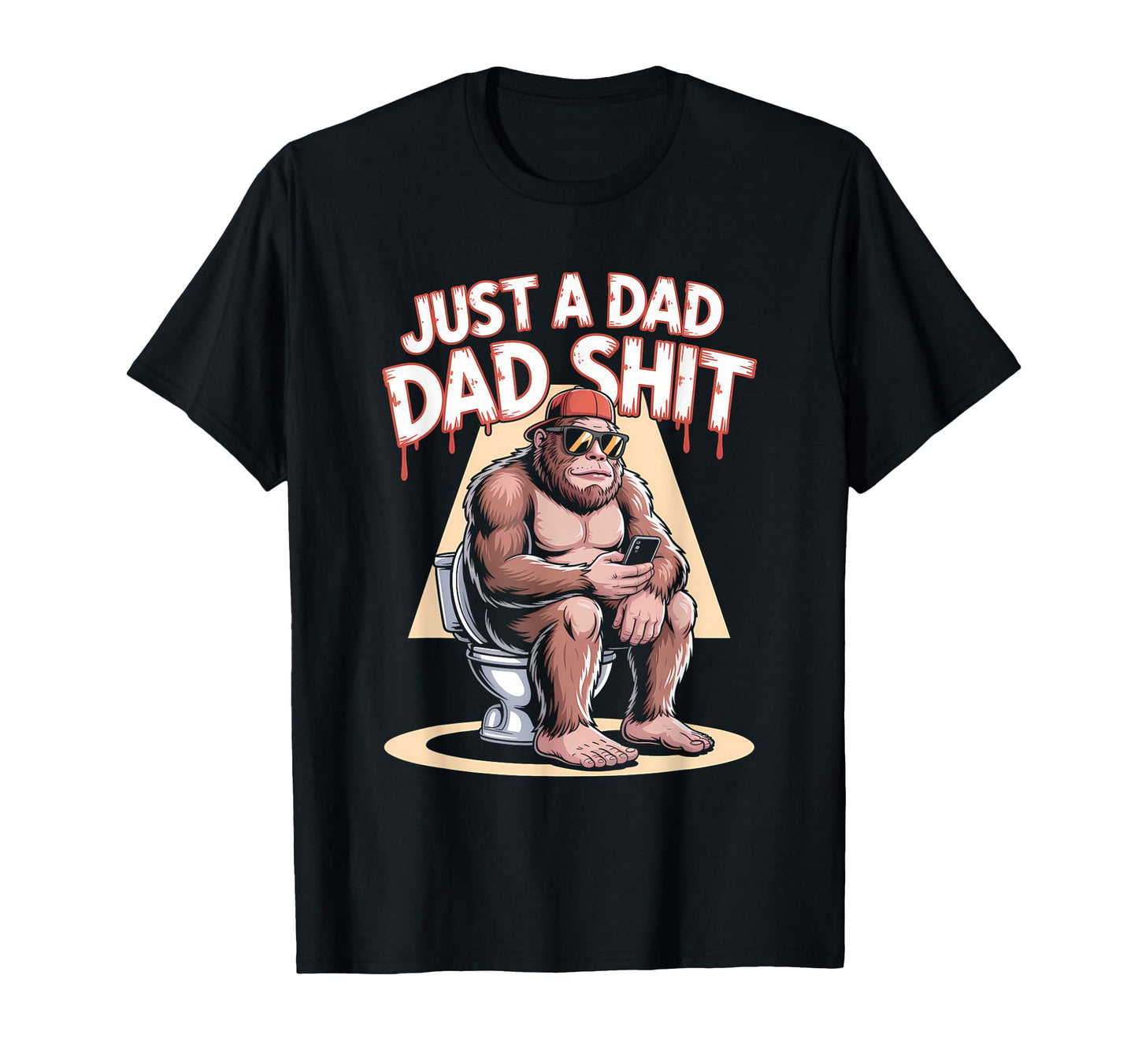 Just Dad Doing Dad Shit Funny Dad T-Shirt - Minimalist Print Men Women - T-Shirt, Sweatshirt, Hoodie