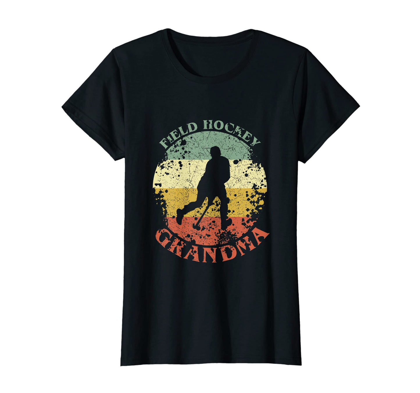 Womens Field Hockey Grandma Distressed T-Shirt - Novelty Apparel Unisex - T-Shirt, Sweatshirt, Hoodie