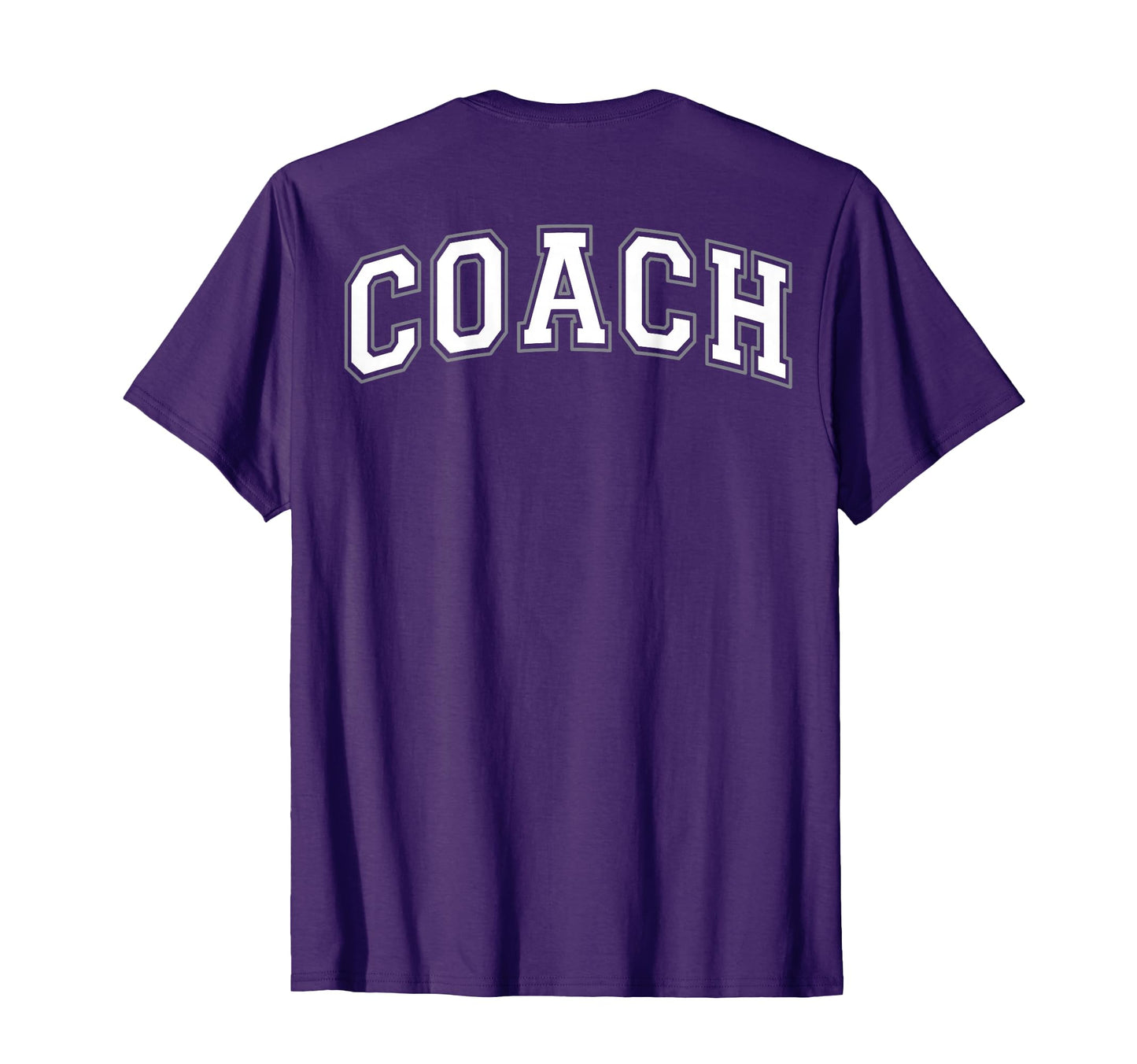 Coach Sports Trainer White Grey Back T-Shirt - Novelty Apparel Unisex - T-Shirt, Sweatshirt, Hoodie