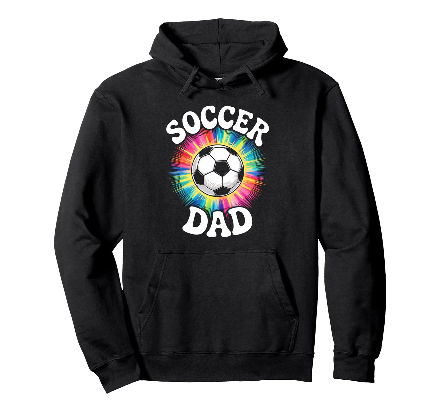 Soccer Dad Tie Dye Spirit Family Pride Hoodie - Minimalist Print Unisex - T-Shirt, Sweatshirt, Hoodie