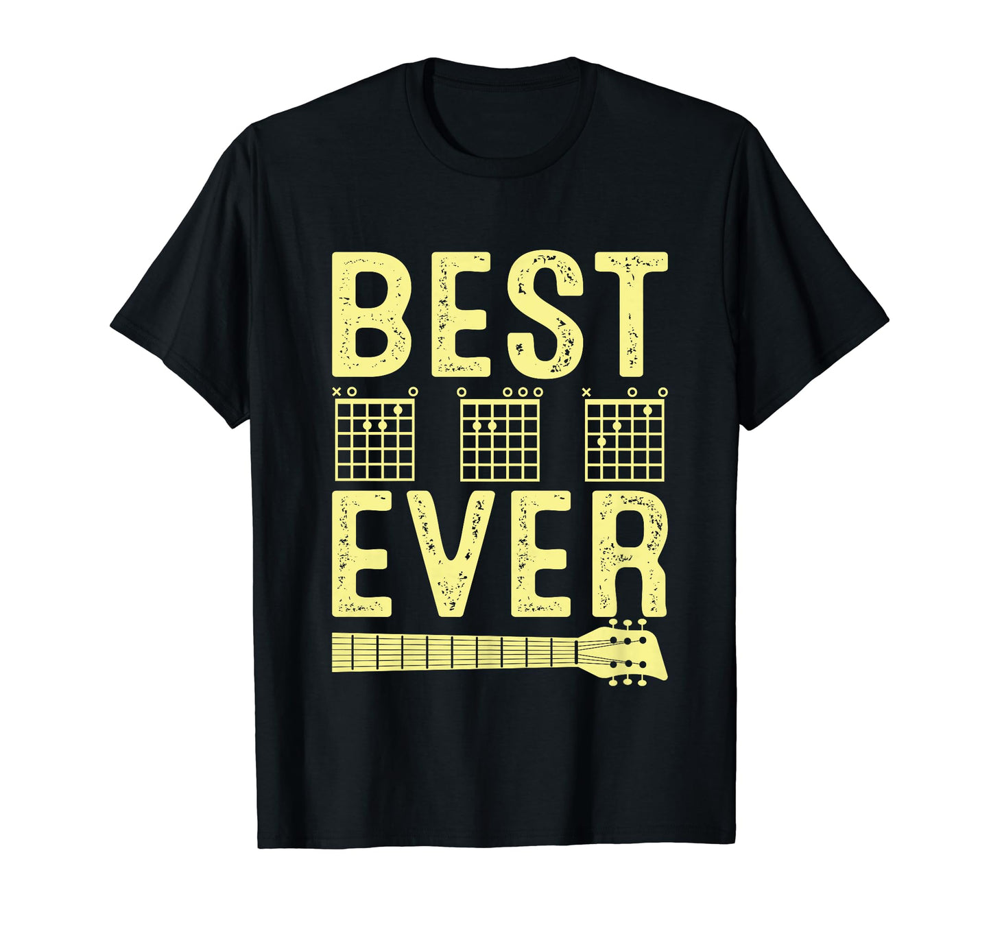 Best Dad Ever Guitar Fathers Day T-Shirt - Custom Art Print for Adults - T-Shirt, Sweatshirt, Hoodie