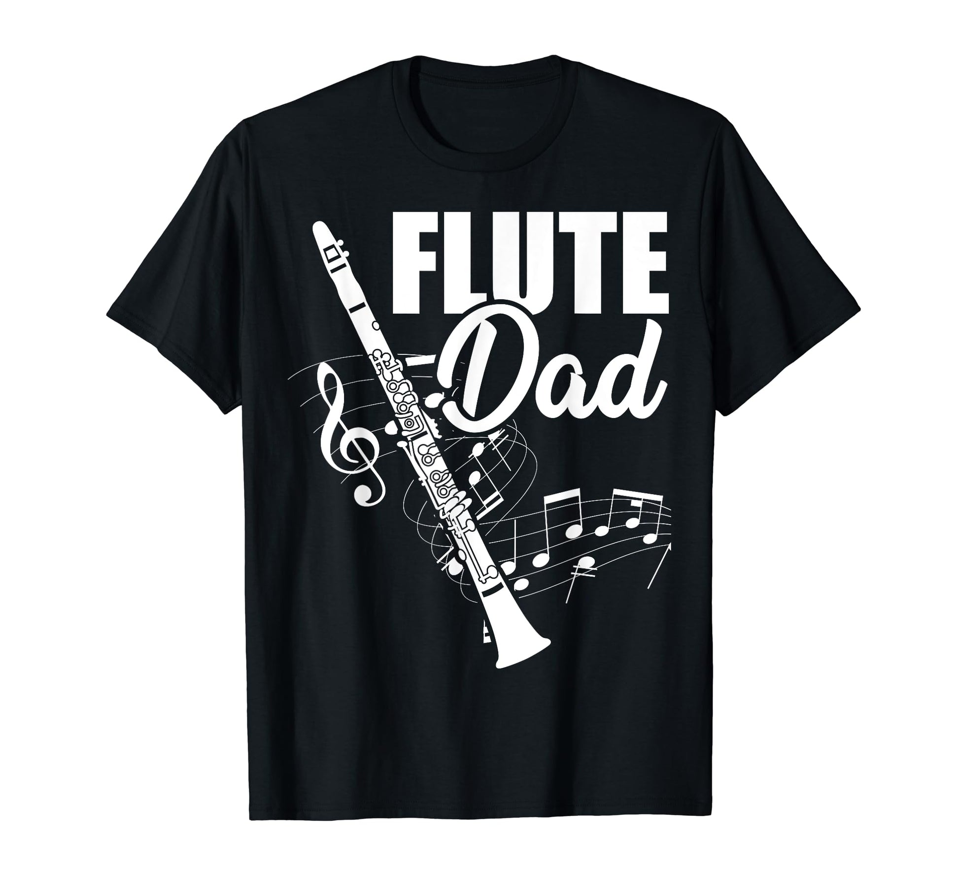Funny Flute Dad Fathers Day Flutist T-Shirt - Streetwear Style for Adults - T-Shirt, Sweatshirt, Hoodie