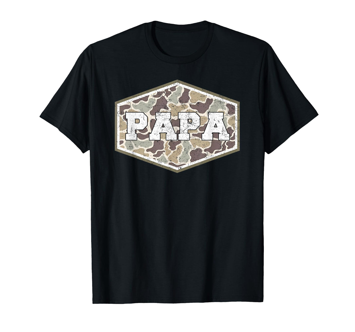 Papa Camouflage Daddy Dad Happy Fathers T-Shirt - Trendy Graphic Unisex - T-Shirt, Sweatshirt, Hoodie