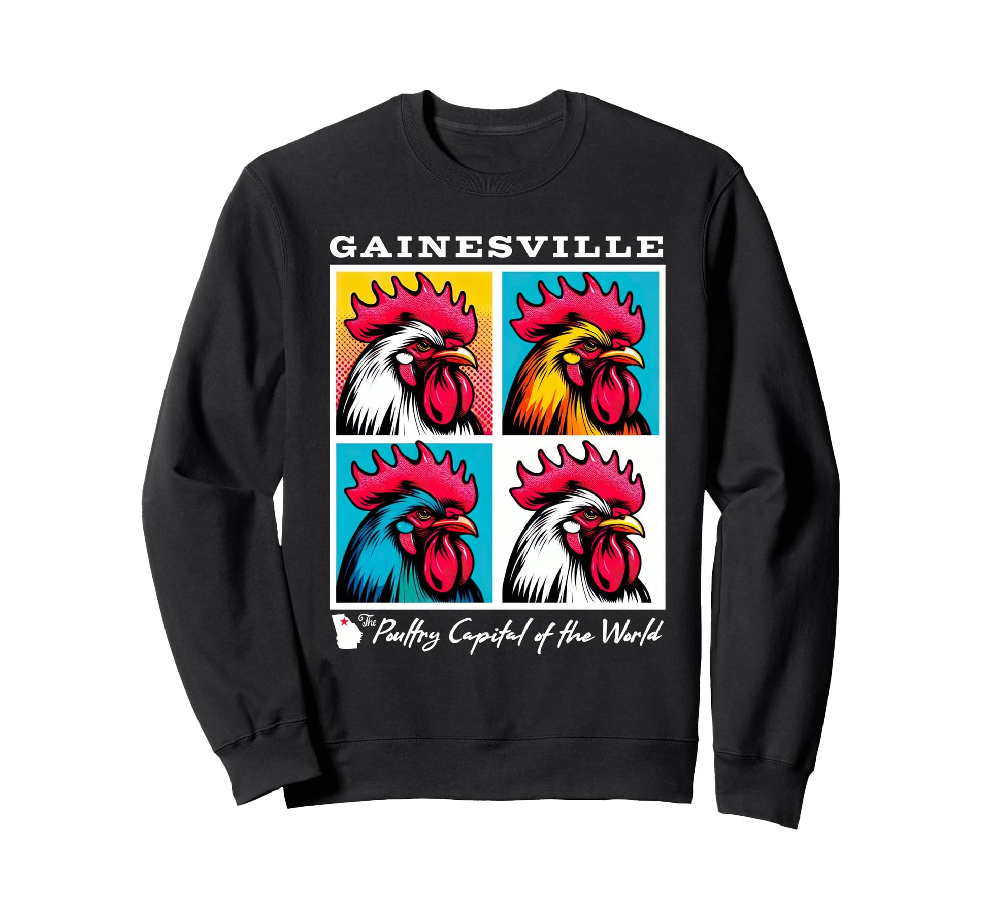 Gainesville Georgia Poultry Capital Sweatshirt - Custom Art Print Unisex - T-Shirt, Sweatshirt, Hoodie