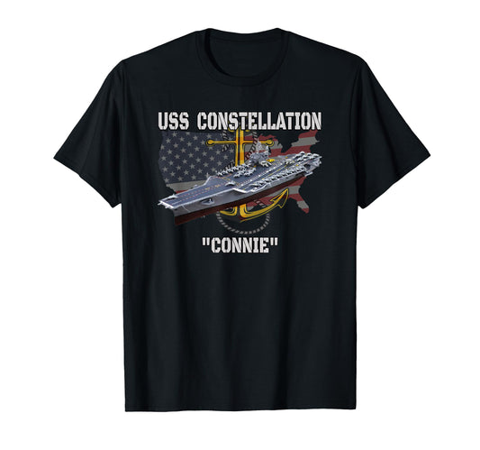 Aircraft Carrier Uss Constellation T-Shirt - Aesthetic Graphic for Adults - T-Shirt, Sweatshirt, Hoodie