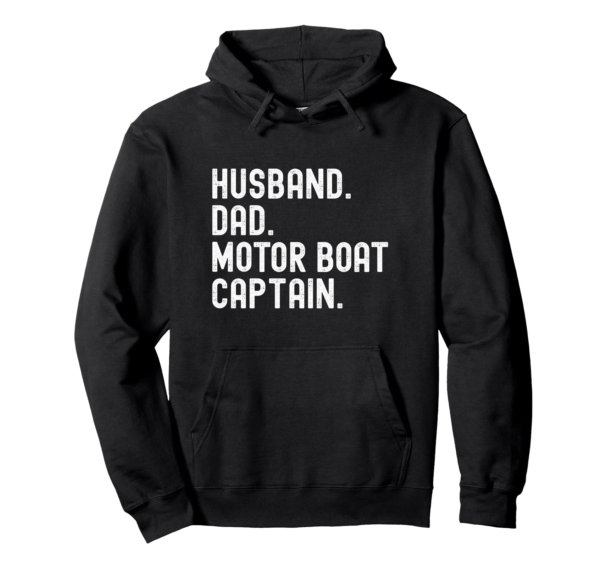 Husband Dad Motor Boat Captain Hoodie - Aesthetic Graphic for Adults - T-Shirt, Sweatshirt, Hoodie
