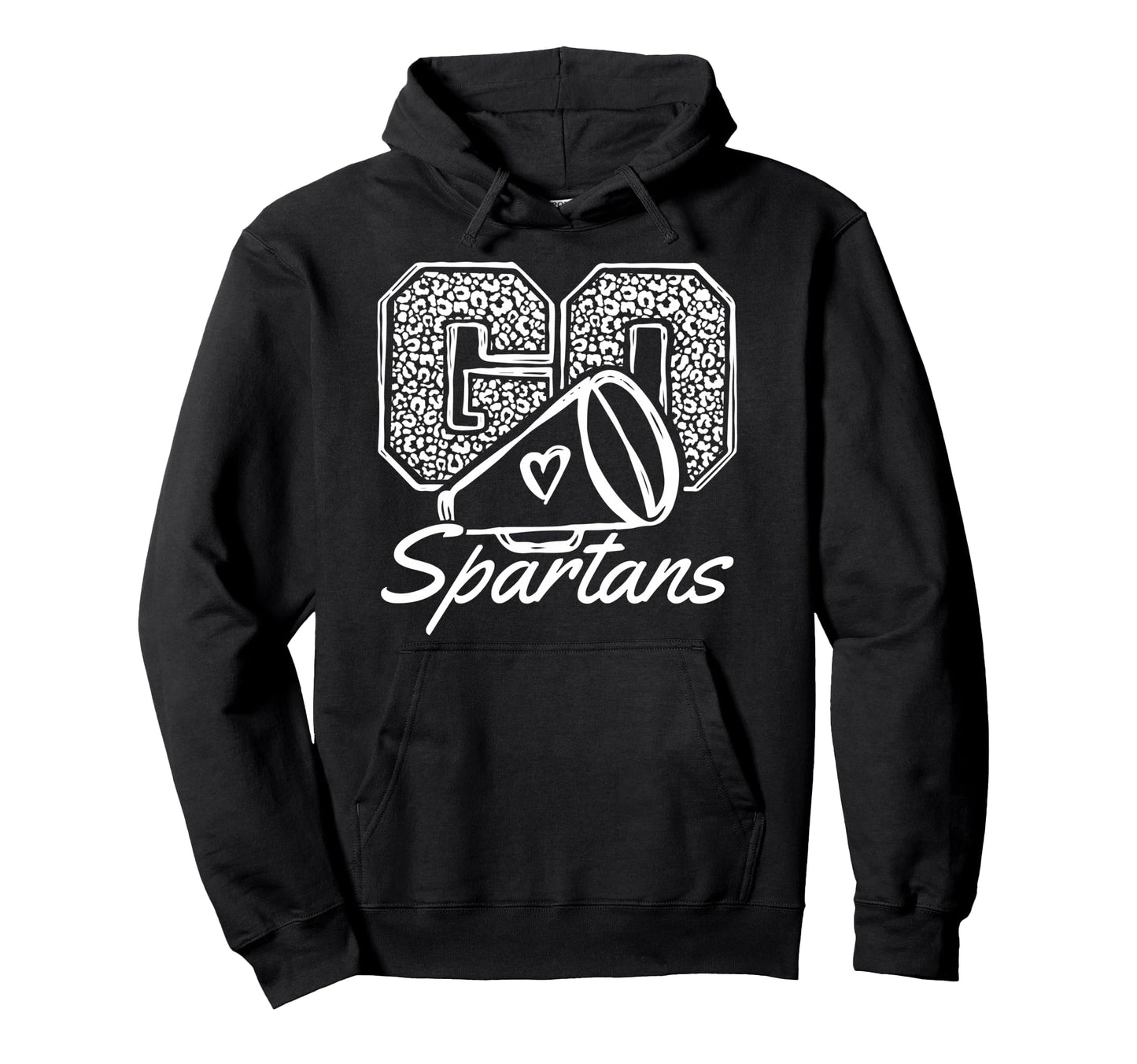 Go Cheer Spartans Sports Name Gifts Hoodie - Minimalist Print Unisex - T-Shirt, Sweatshirt, Hoodie