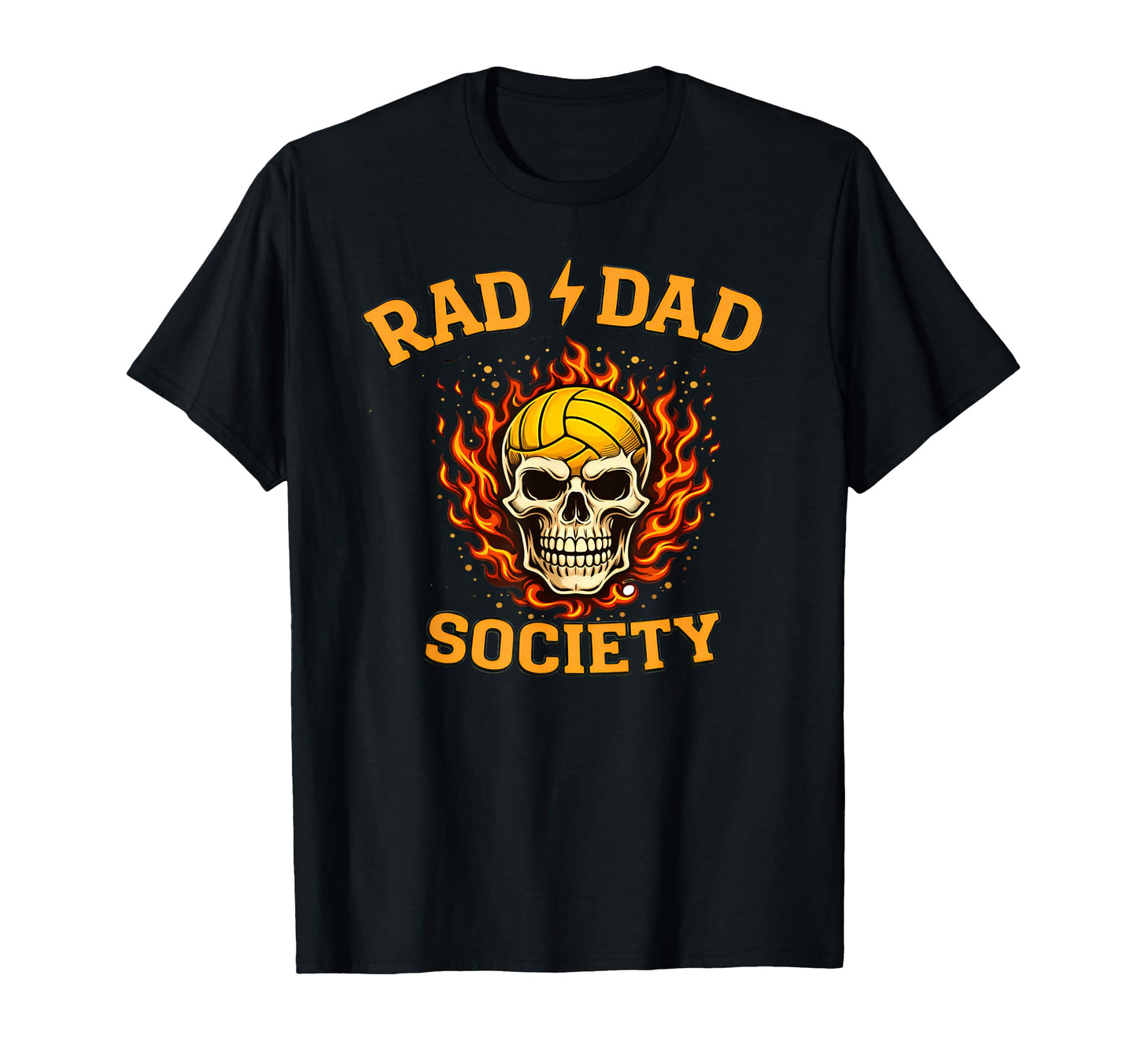 Volleyball Father Rad Dad Society T-Shirt - Custom Art Print for Adults - T-Shirt, Sweatshirt, Hoodie