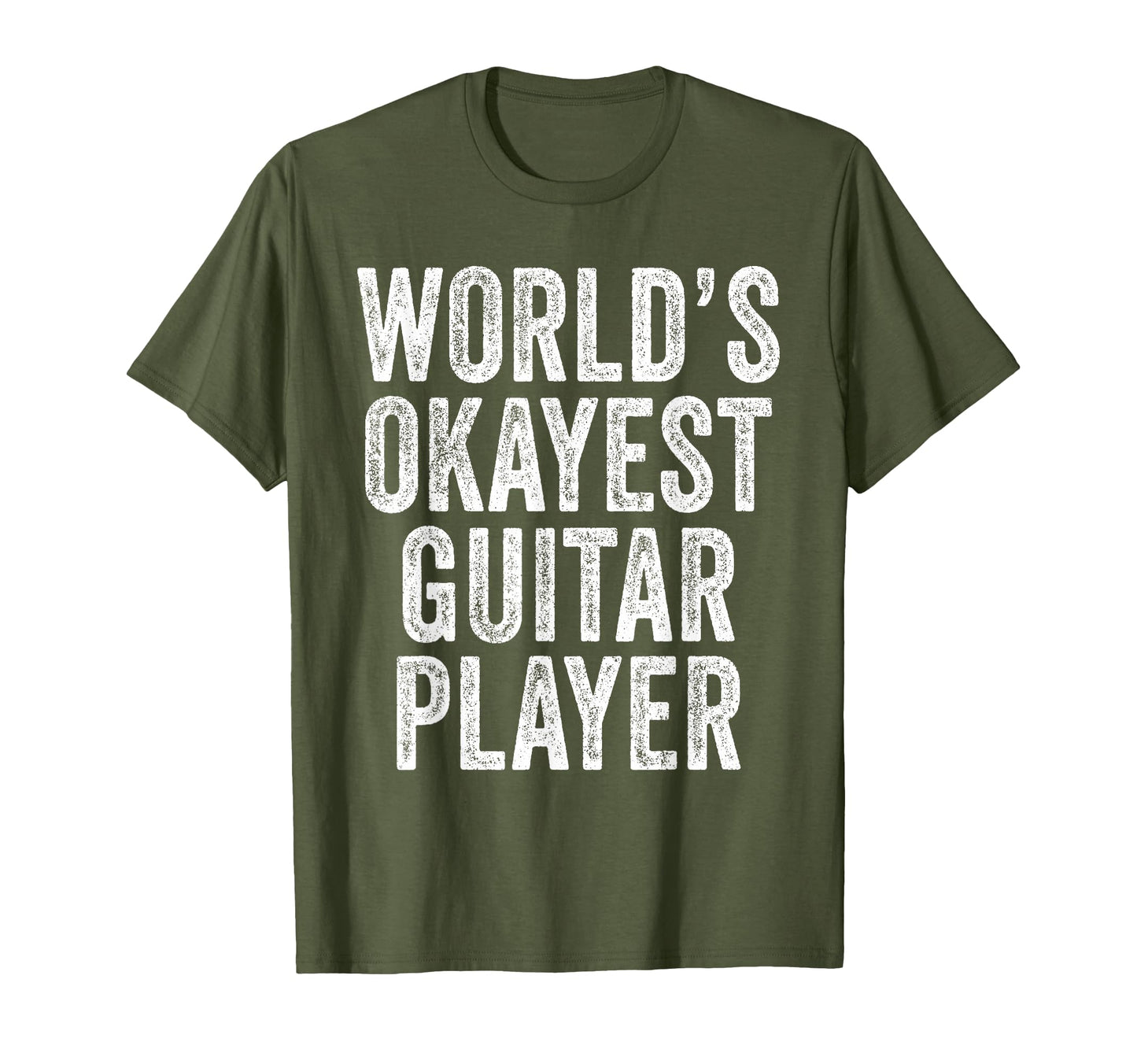 Worlds Okayest Guitar Player T-Shirt - Aesthetic Graphic for Adults - T-Shirt, Sweatshirt, Hoodie