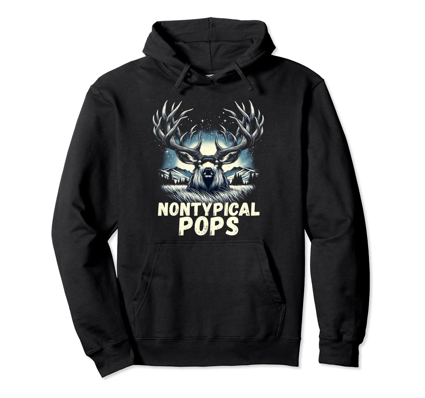 Fathers Day Mens Mule Deer Hunting Hoodie - Unique Graphic Unisex - T-Shirt, Sweatshirt, Hoodie