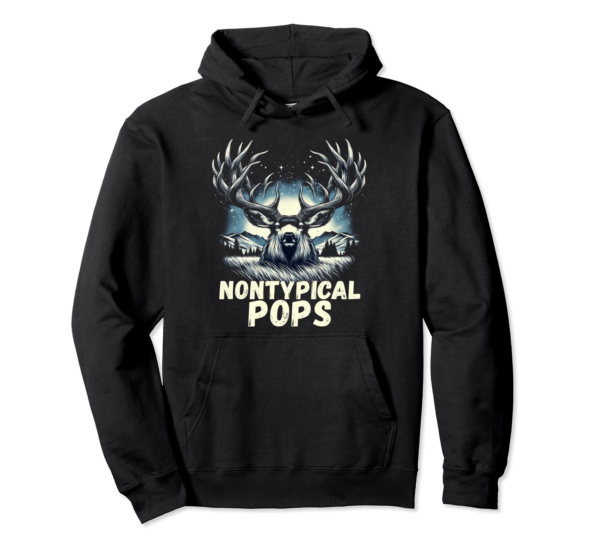 Fathers Day Mens Mule Deer Hunting Hoodie - Unique Graphic Unisex - T-Shirt, Sweatshirt, Hoodie