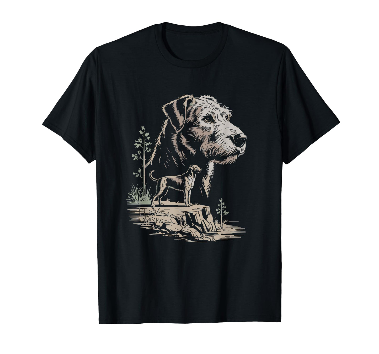 Mom Dad Irish Wolfhound Dog Owner T-Shirt - Graphic Print for Adults - T-Shirt, Sweatshirt, Hoodie