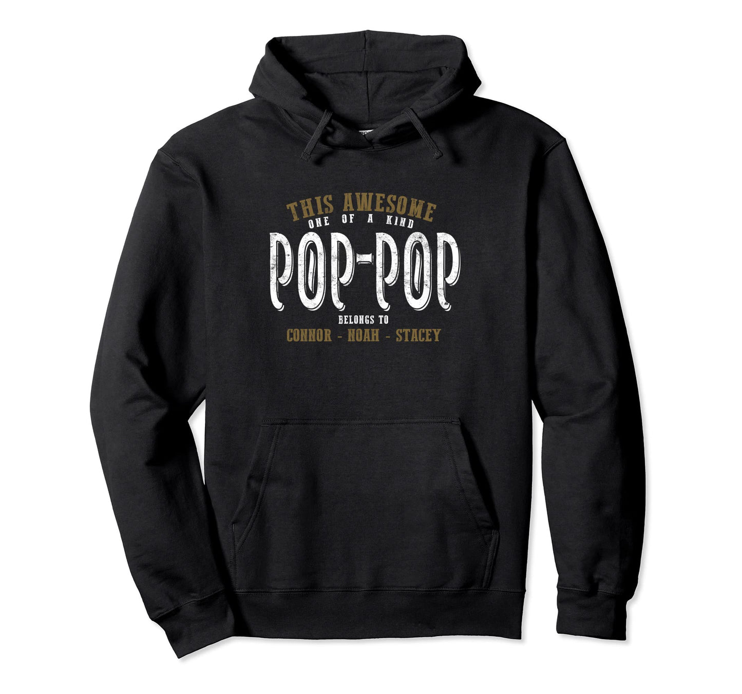 This Awesome Pop Pop Belongs To Grandkids Hoodie - Novelty Apparel Unisex - T-Shirt, Sweatshirt, Hoodie