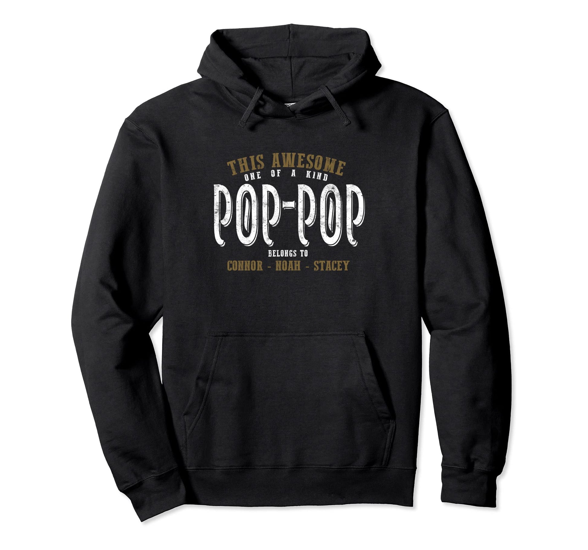 This Awesome Pop Pop Belongs To Grandkids Hoodie - Novelty Apparel Unisex - T-Shirt, Sweatshirt, Hoodie