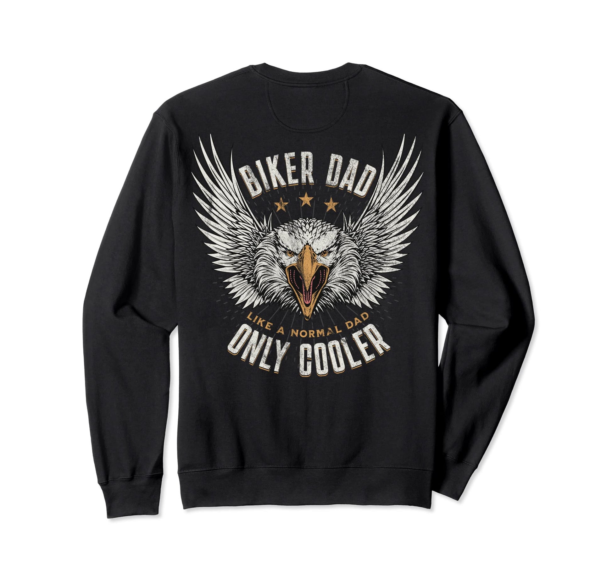 Biker Dad Like Normal Dad But Cooler Sweatshirt - Trendy Graphic Unisex - T-Shirt, Sweatshirt, Hoodie