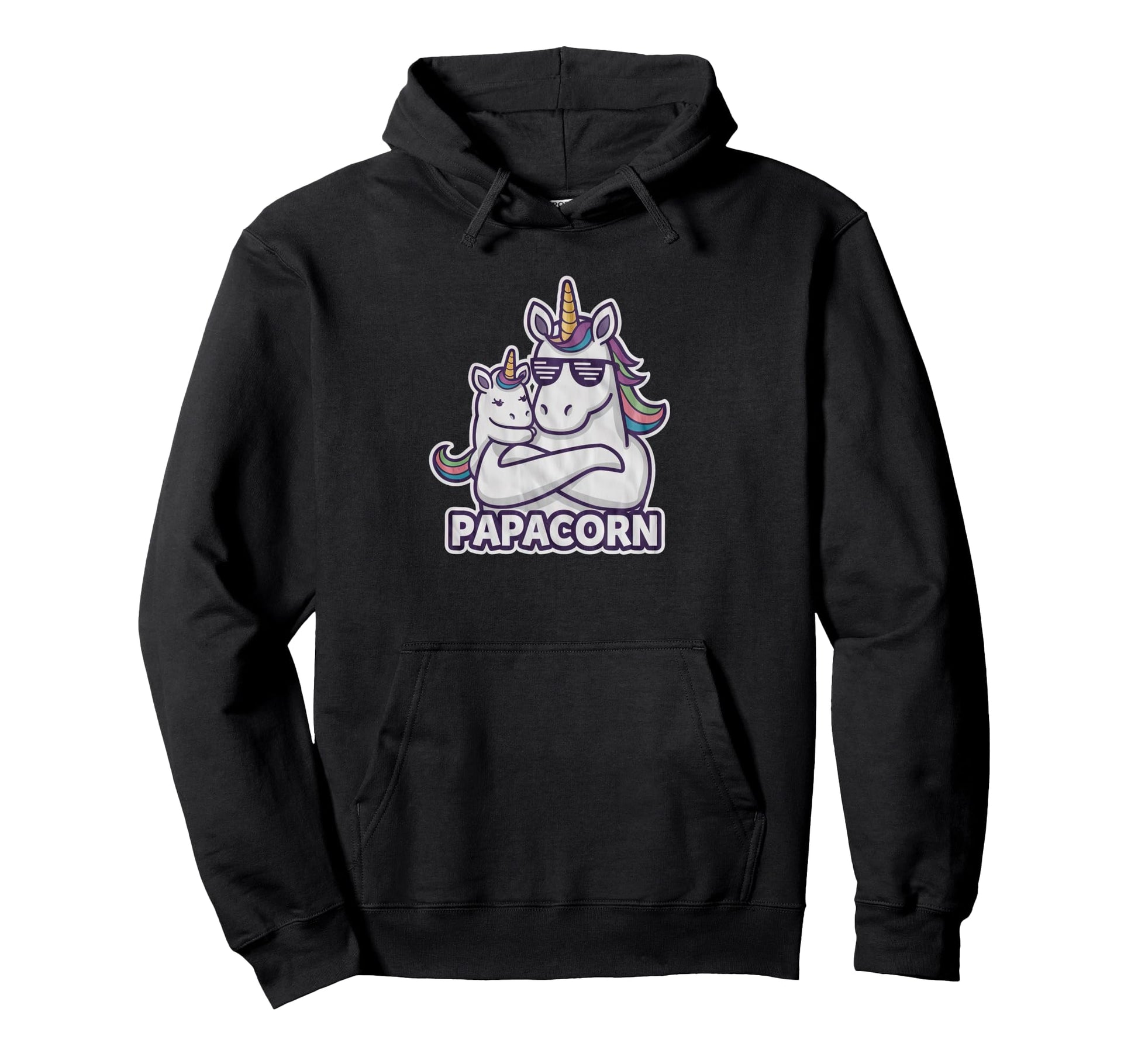 Strong And Dad Father Daughter Son Unicorn Hoodie - Minimalist Print Unisex - T-Shirt, Sweatshirt, Hoodie