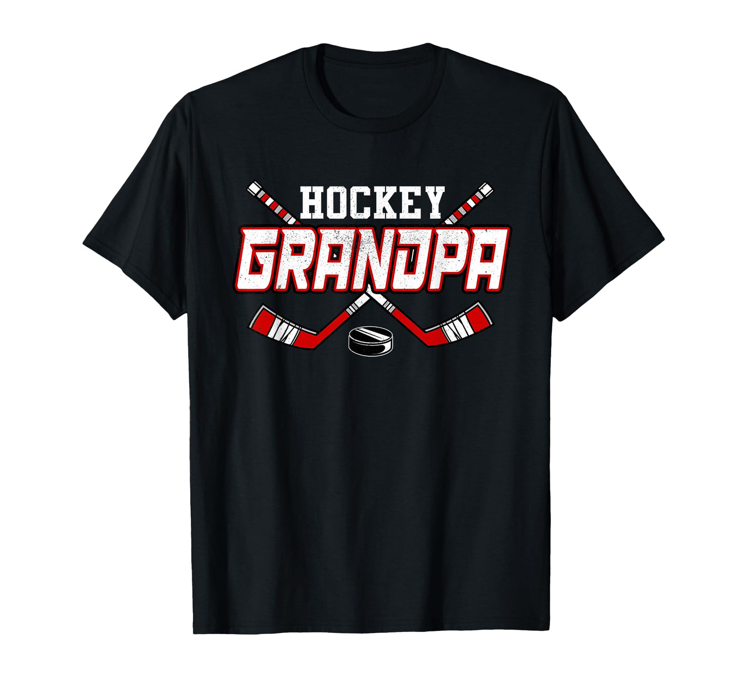 Hockey Grandpa Shirts Papa Fathers Day T-Shirt - Unique Graphic Unisex - T-Shirt, Sweatshirt, Hoodie