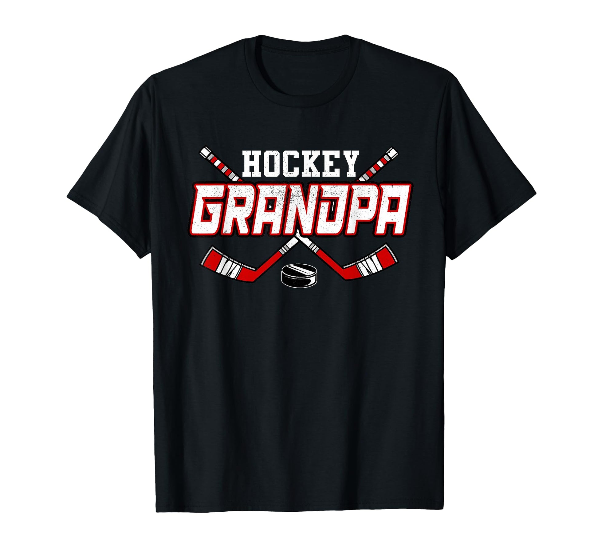 Hockey Grandpa Shirts Papa Fathers Day T-Shirt - Unique Graphic Unisex - T-Shirt, Sweatshirt, Hoodie