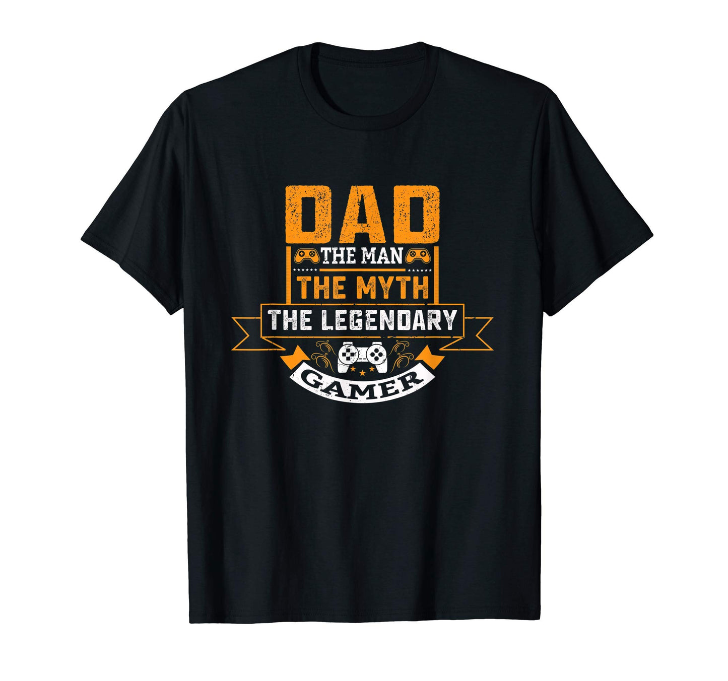 Mens Dad Myth Legendary Gamer Novelty T-Shirt - Custom Art Print for Adults - T-Shirt, Sweatshirt, Hoodie