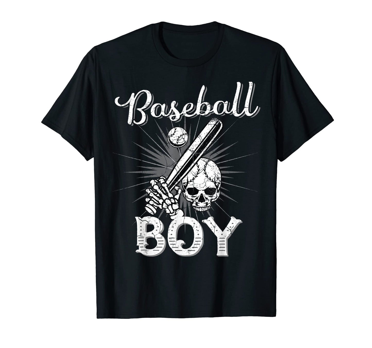 Baseball Skull Bat Gifts Son From T-Shirt - Casual Everyday Wear Men Women - T-Shirt, Sweatshirt, Hoodie