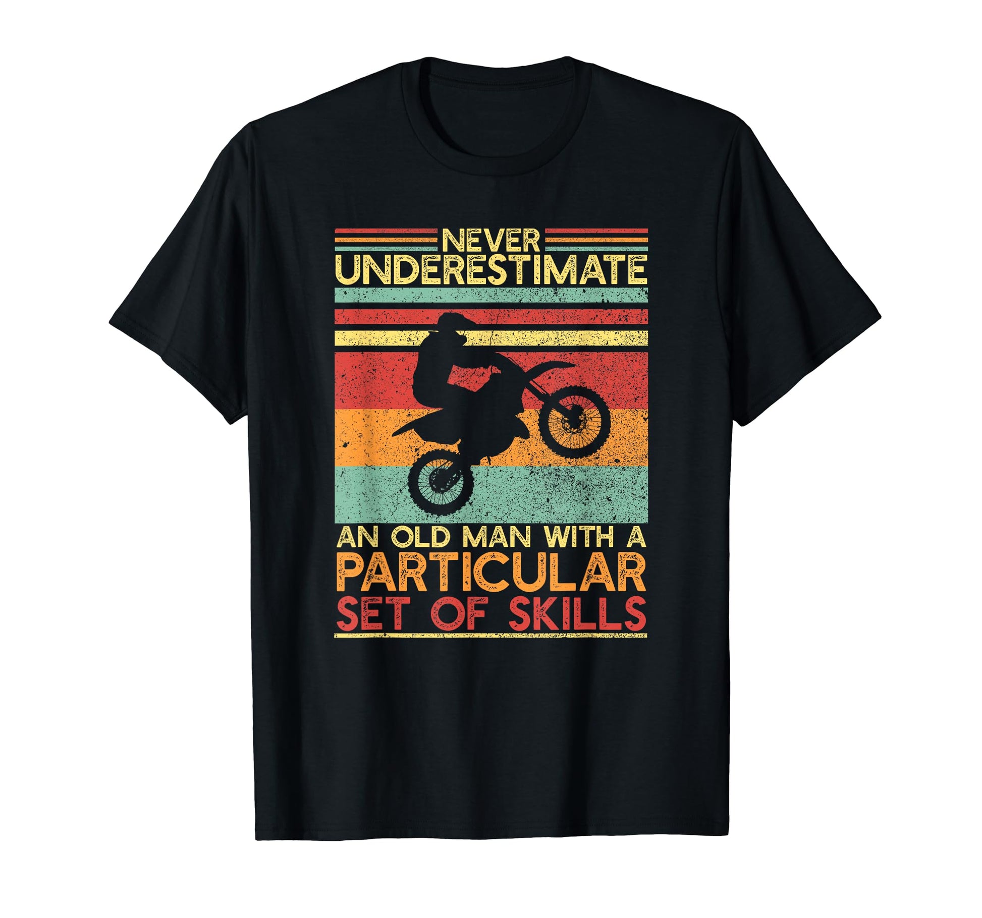 Motocross Dad Dirt Biking Old Dirtbike T-Shirt - Graphic Print for Adults - T-Shirt, Sweatshirt, Hoodie