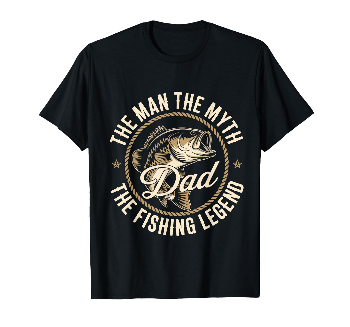 Dad Myth Fishing Legend Funny T-Shirt - Minimalist Print Men Women - T-Shirt, Sweatshirt, Hoodie