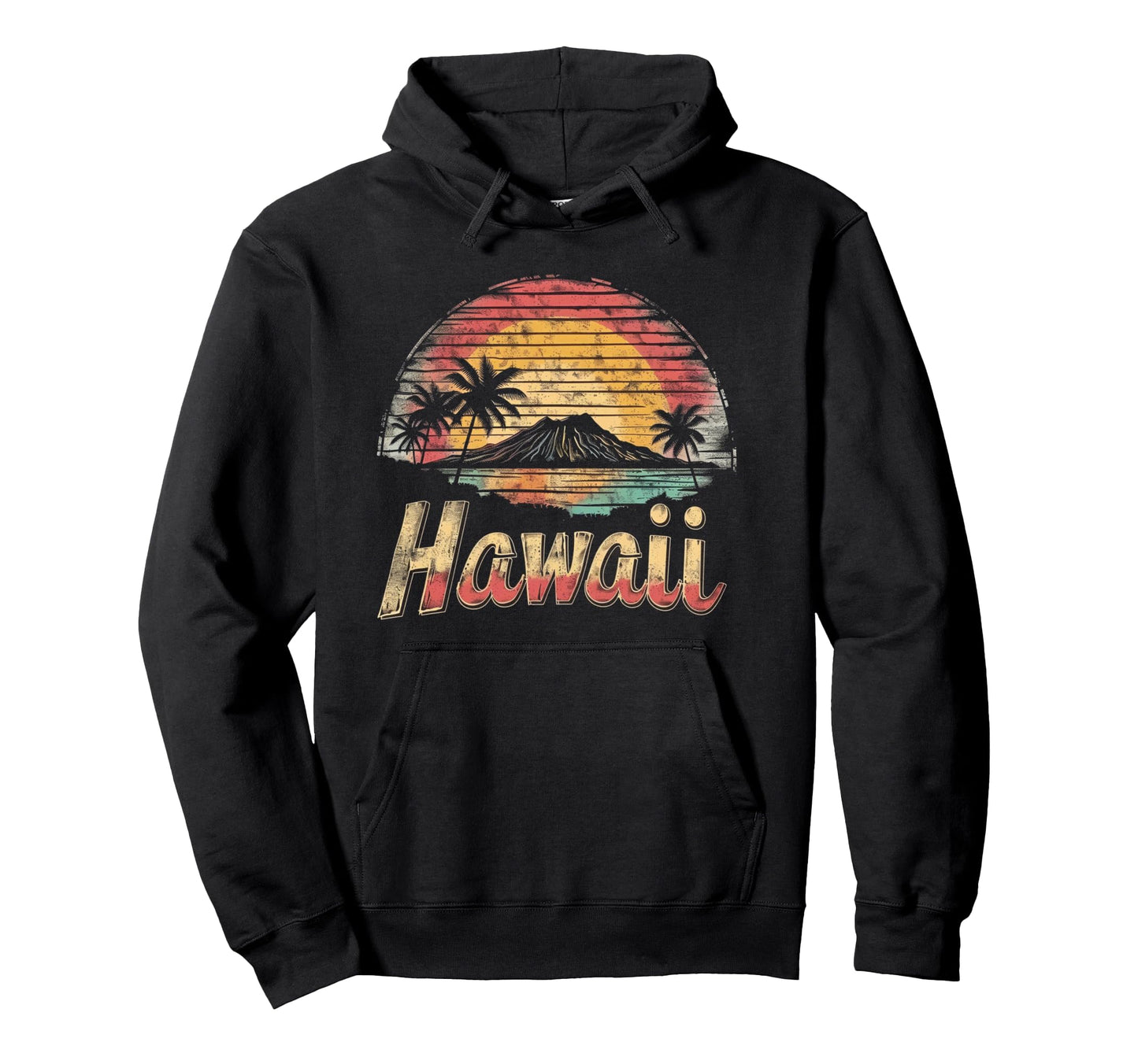 Hawaii Funny Beach Palm Tree Hoodie - Unique Graphic for Adults - T-Shirt, Sweatshirt, Hoodie