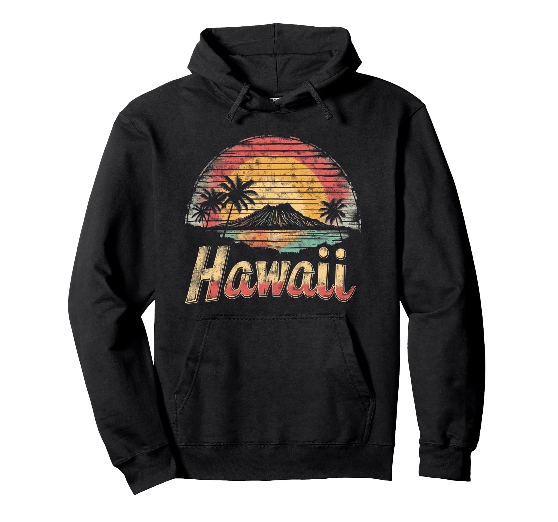 Hawaii Funny Beach Palm Tree Hoodie - Unique Graphic for Adults - T-Shirt, Sweatshirt, Hoodie
