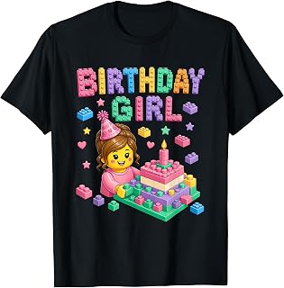 Building Blocks Bricks Birthday Party Girls Master Builders T-Shirt Unisex T-shirt, Sweatshirt, Hoodie, Long Sleeve Tee - T-Shirt, Sweatshirt, Hoodie