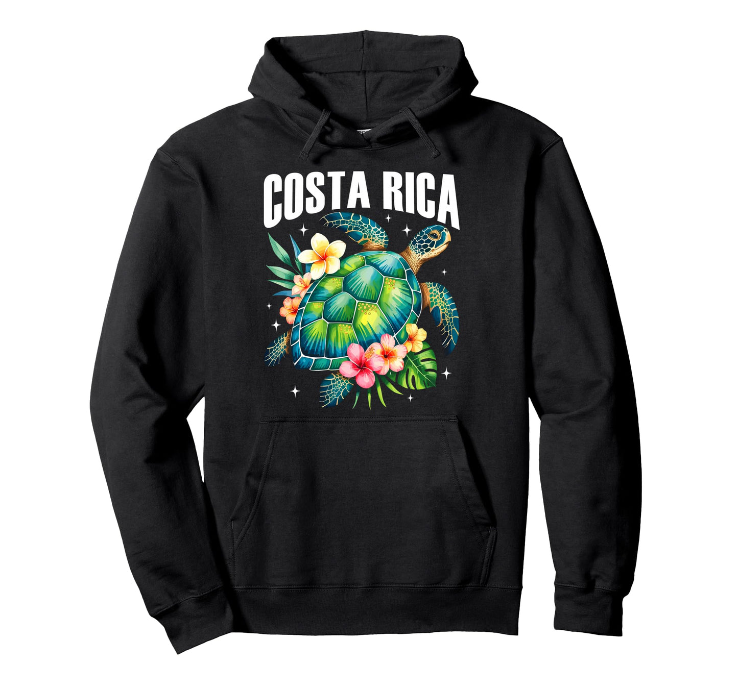 Costa Rica Sea Turtle Tropical Beach Hoodie - Streetwear Style for Adults - T-Shirt, Sweatshirt, Hoodie