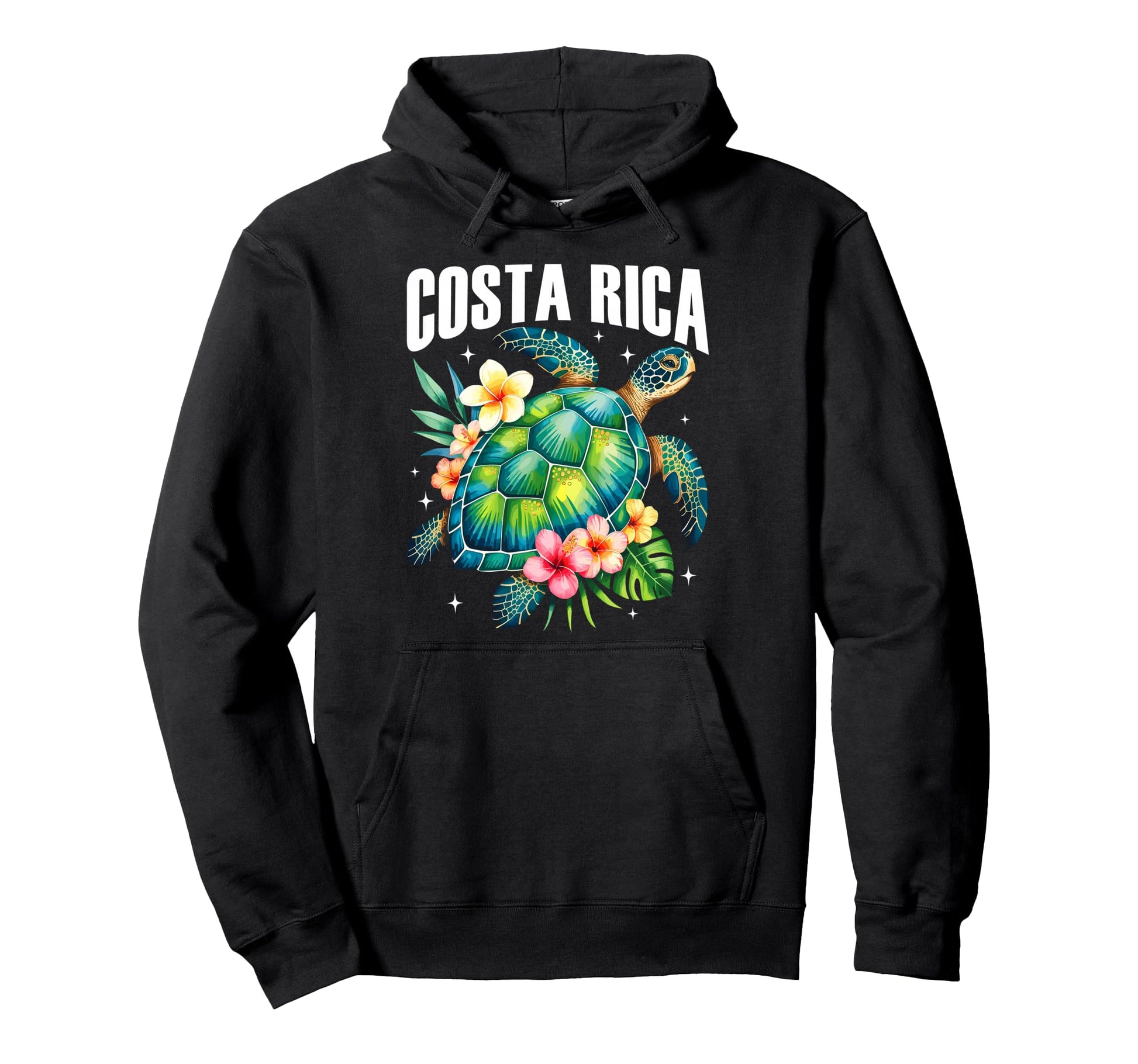 Costa Rica Sea Turtle Tropical Beach Hoodie - Streetwear Style for Adults - T-Shirt, Sweatshirt, Hoodie