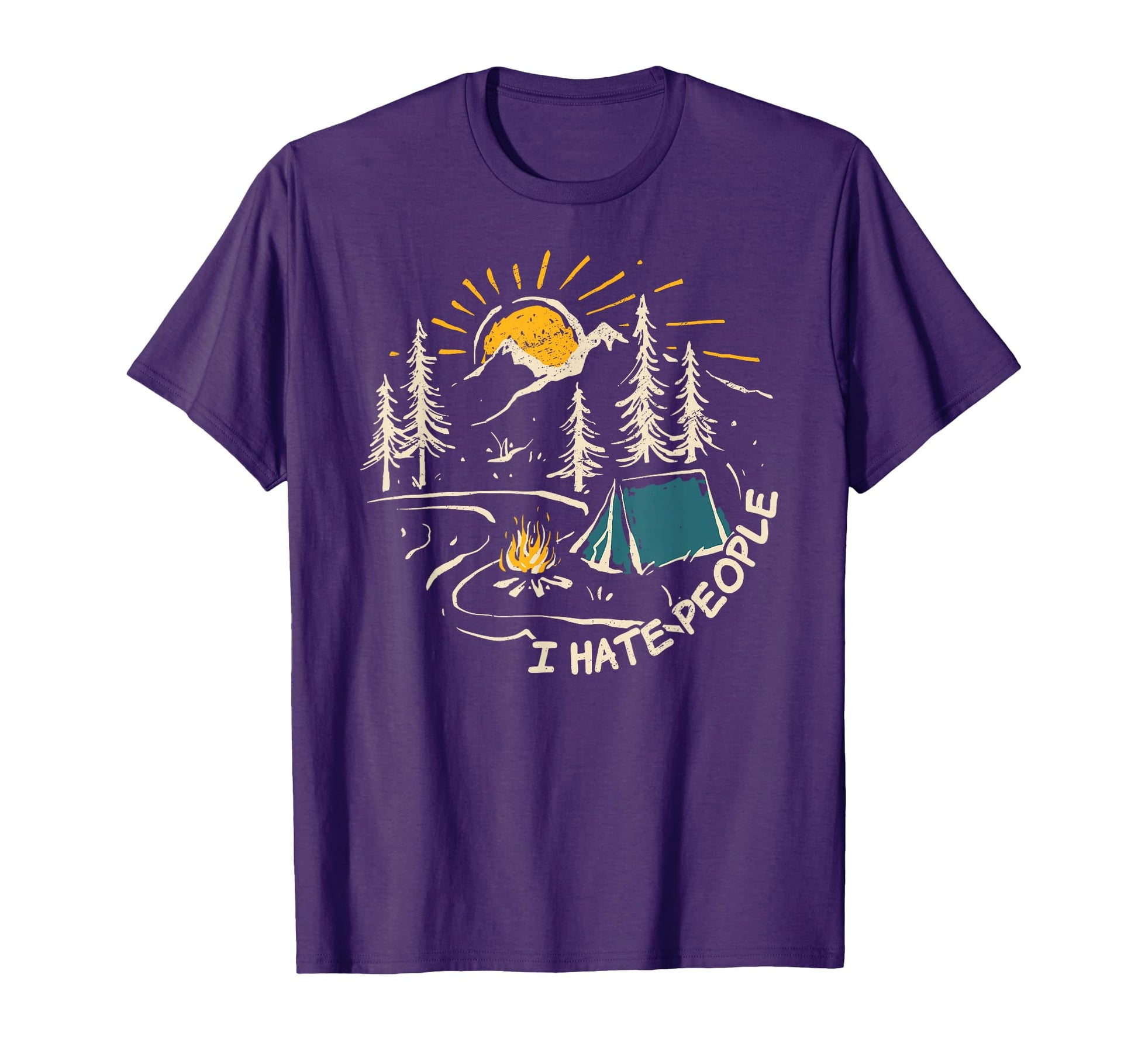 Camping I Hate People Hiking T-Shirt - Casual Everyday Wear for Adults - T-Shirt, Sweatshirt, Hoodie