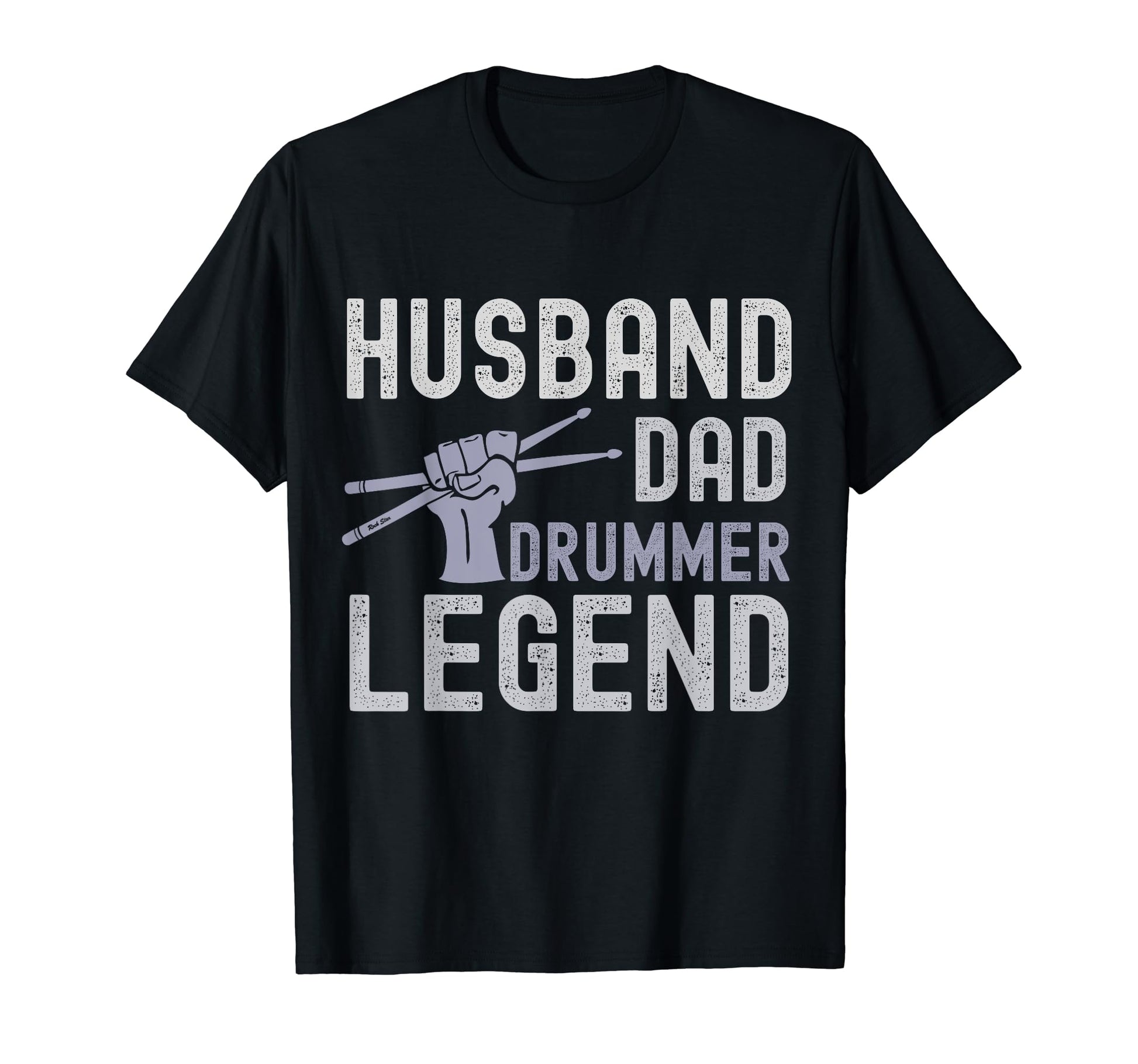 Husband Dad Drummer Legend Musician T-Shirt - Minimalist Print Unisex - T-Shirt, Sweatshirt, Hoodie