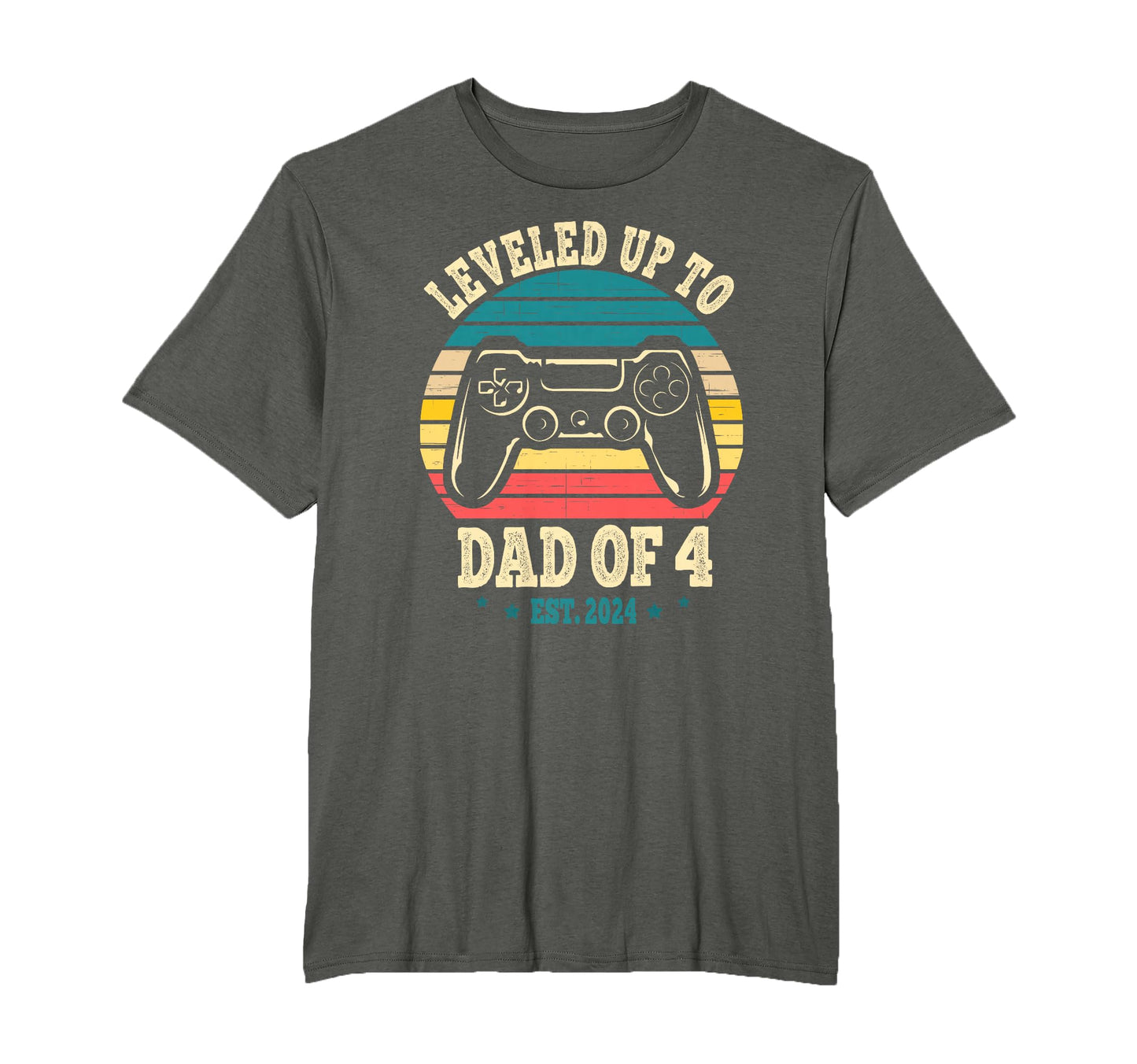 Leveled Up To Dad 4 Promoted To T-Shirt - Streetwear Style for Adults - T-Shirt, Sweatshirt, Hoodie