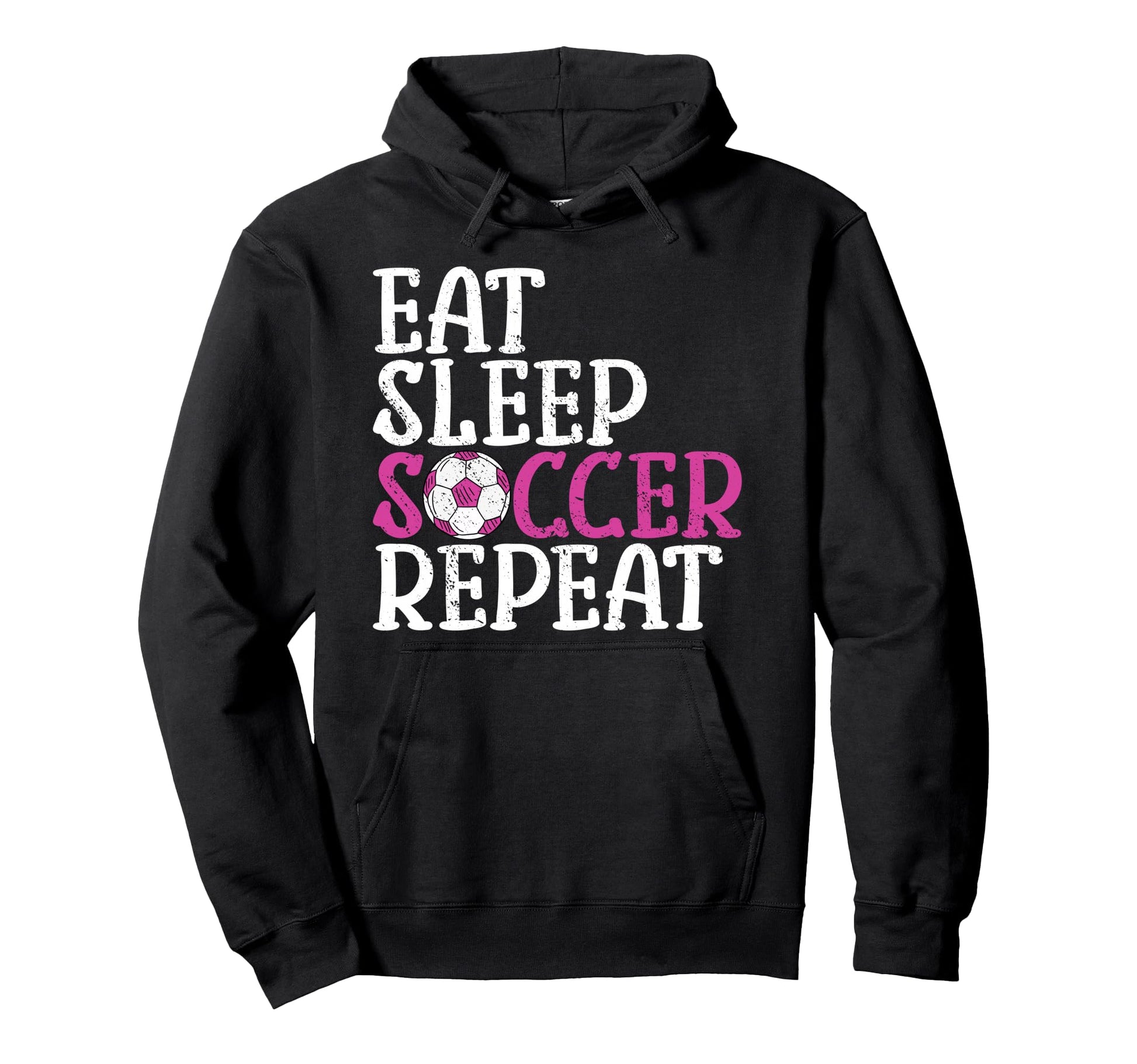 Soccer Eat Sleep Soccer Repeat Hoodie - Custom Art Print Men Women - T-Shirt, Sweatshirt, Hoodie