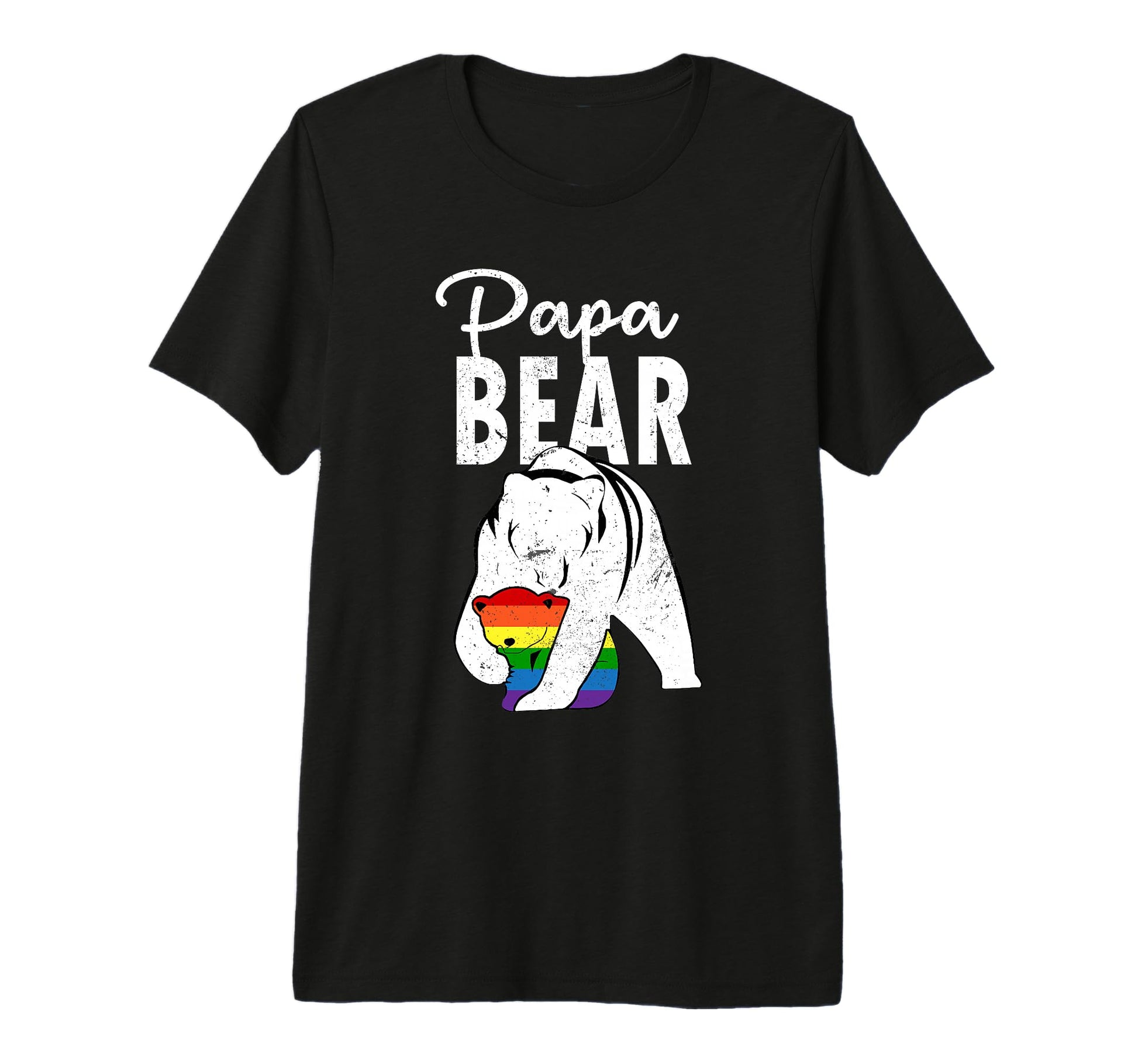 Papa Bear Gay Pride Rainbow Flag Lgbt T-Shirt - Trendy Graphic Men Women - T-Shirt, Sweatshirt, Hoodie