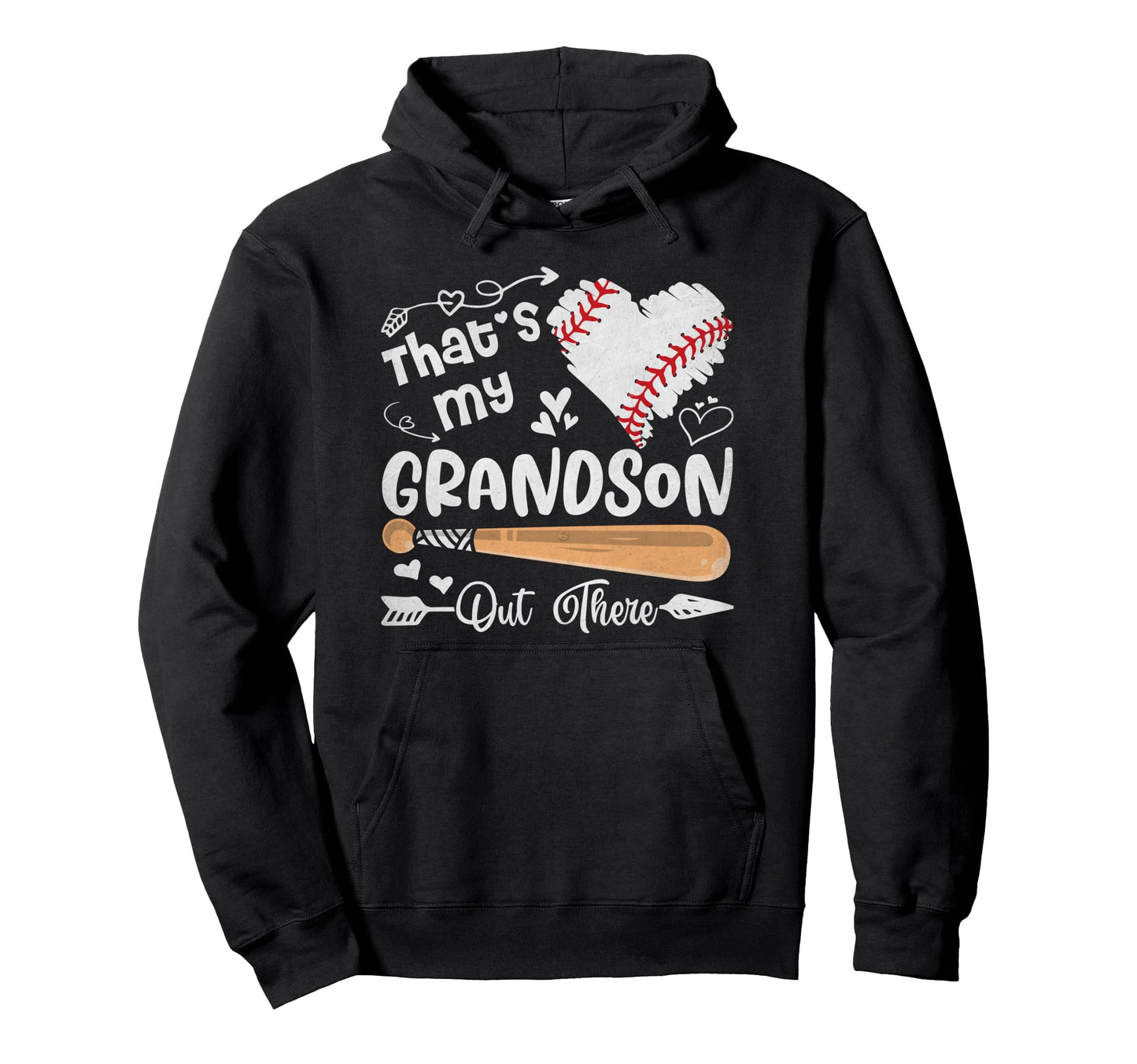 Thats My Grandson Out There Baseball Hoodie - Custom Art Print Unisex - T-Shirt, Sweatshirt, Hoodie