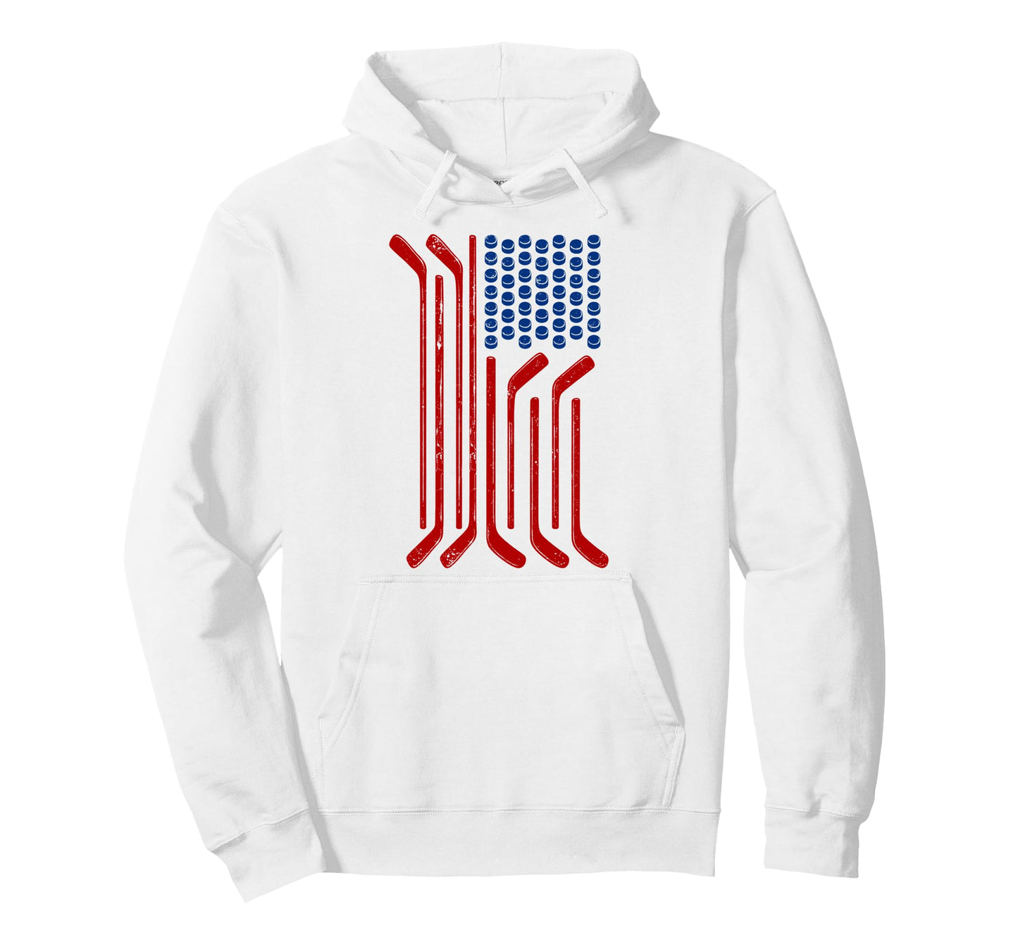 Usa Flag American Ice Hockey Hoodie - Aesthetic Graphic for Adults - T-Shirt, Sweatshirt, Hoodie