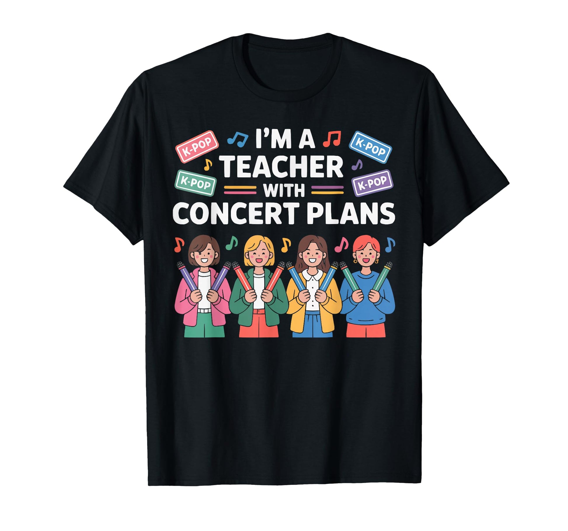 K Pop Dance Korean Pop Music School T-Shirt - Unique Graphic for Adults - T-Shirt, Sweatshirt, Hoodie